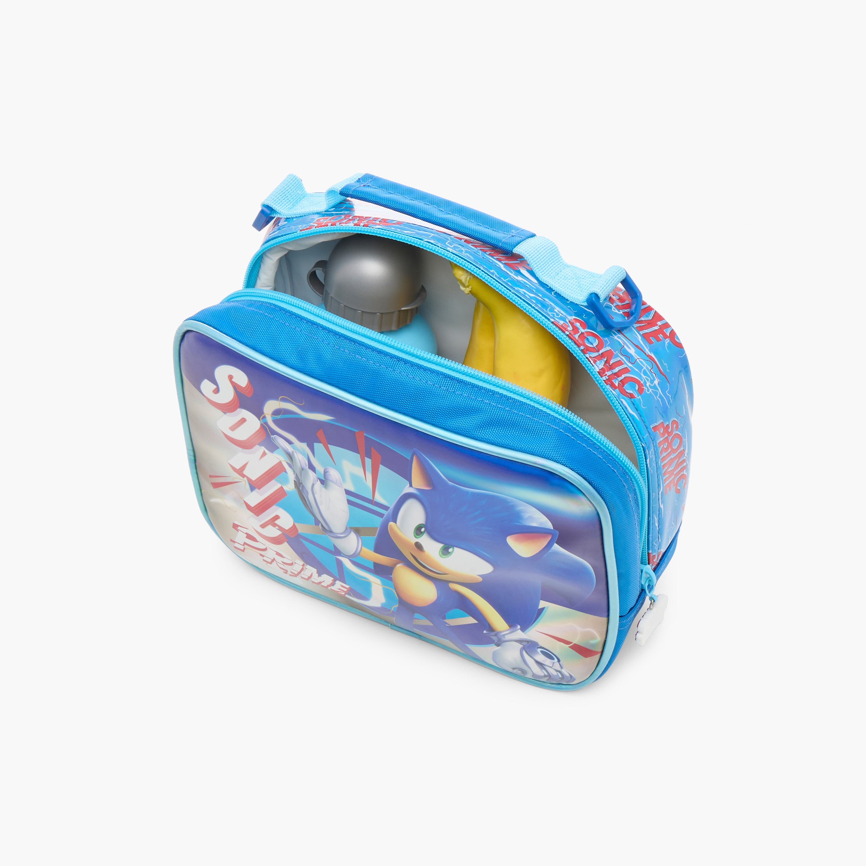 شنطة غداء بحزام قابل للتعديل وسحاب إغلاق وطبعات سونيك ذا هيدجهوج من سيجا-school-lunchessentials-lunchbags-image-5