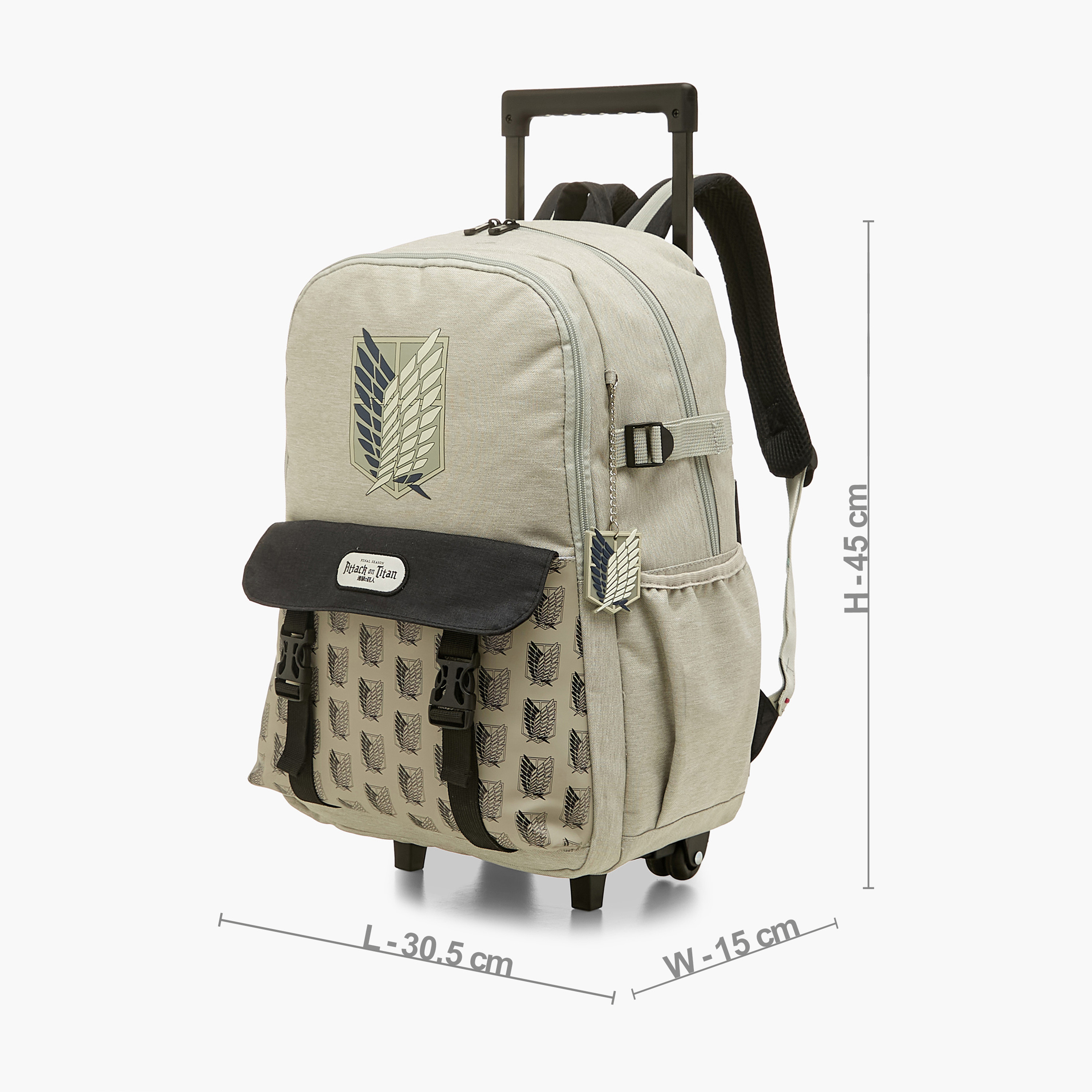 شنطة ظهر ترولي بطبعات مع مقبض قابل للسحب من بيكابوم - 18 بوصة-school-bagsandbackpacks-trolleybags-image-2