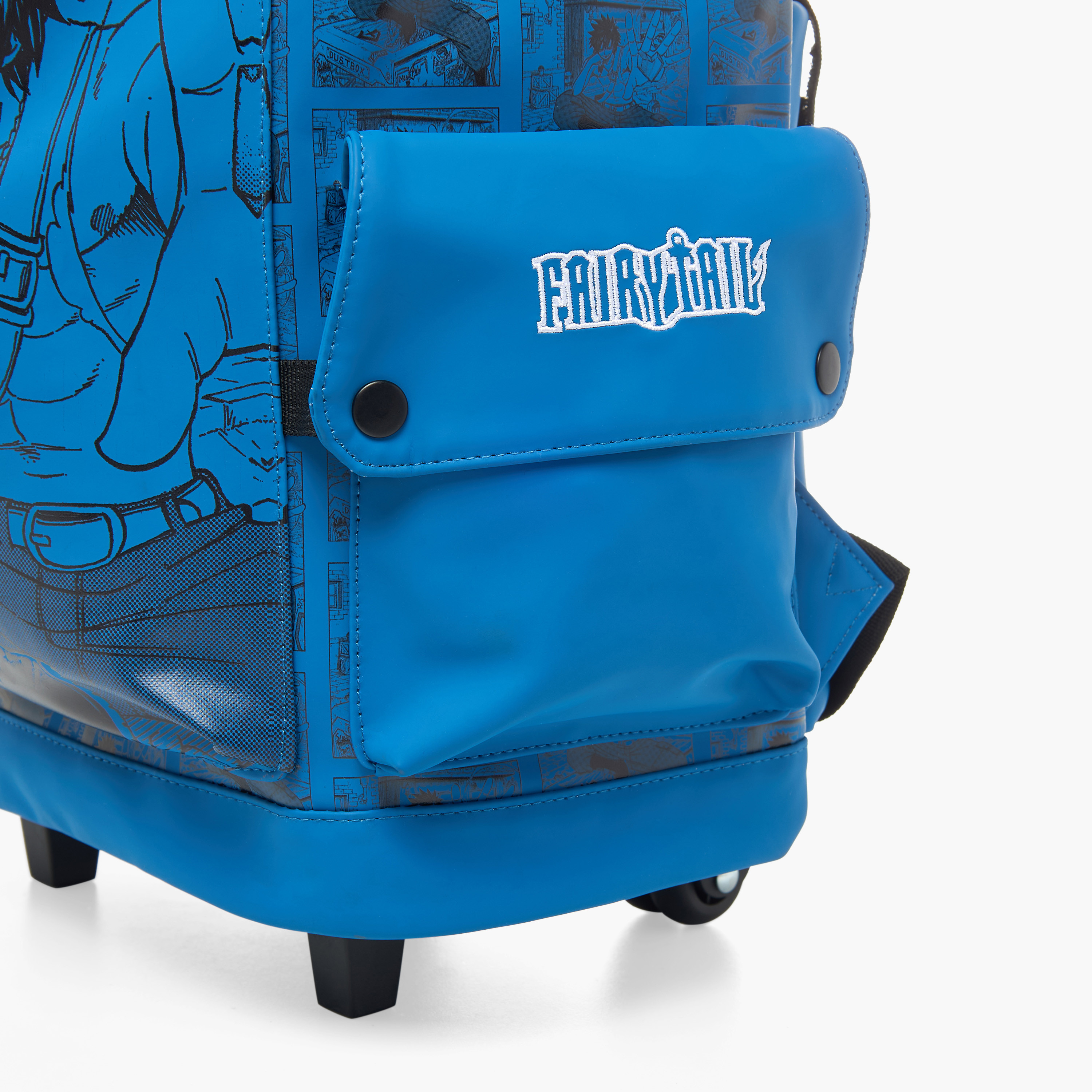 Pikaboom Fairy Tail Print Trolley Backpack with Retractable Handle and Flap Closure - 18 inches-school-bagsandbackpacks-trolleybags-image-13