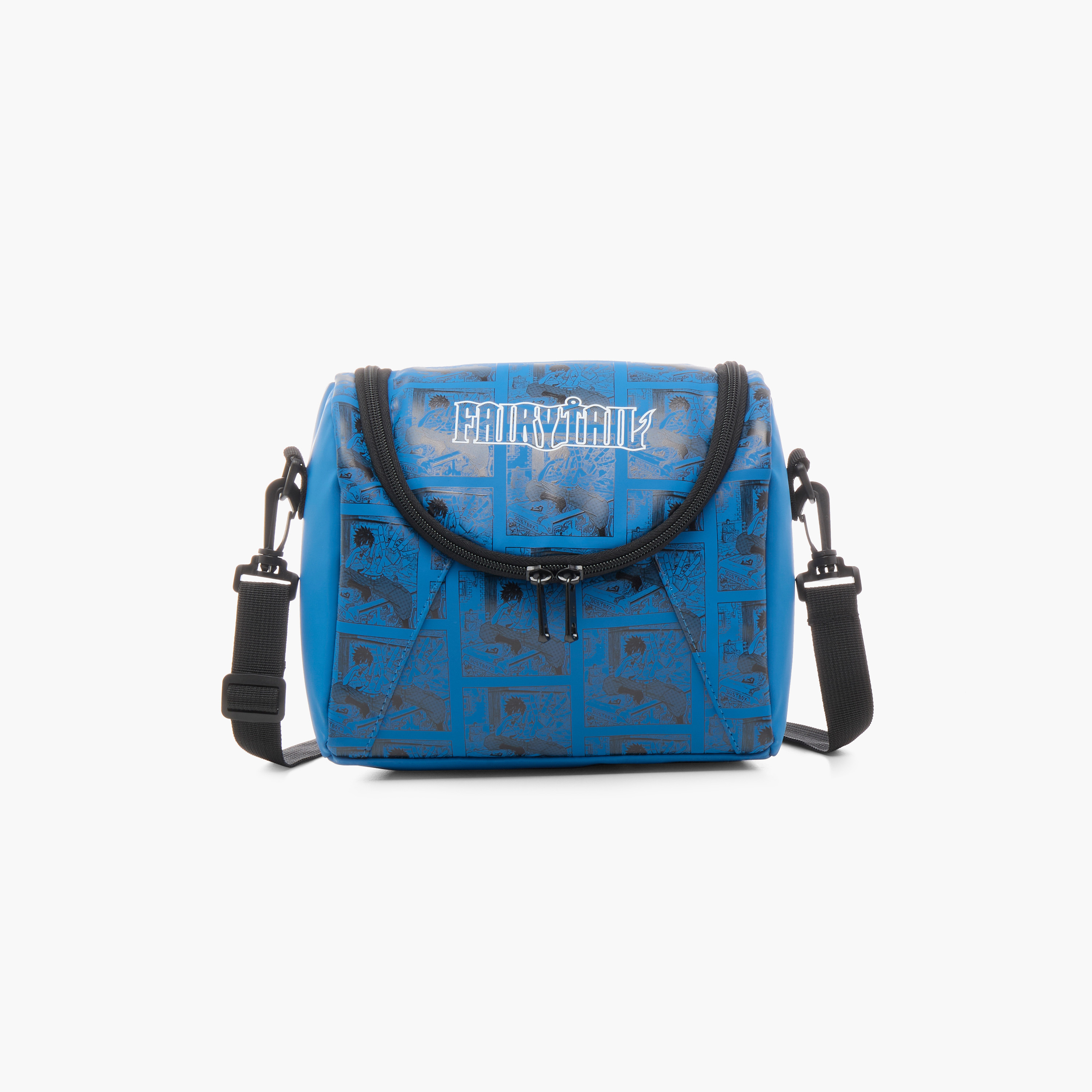 Pikaboom Fairy Tail Print Lunch Bag with Detachable Strap and Zip Closure-school-lunchessentials-lunchbags-image-1