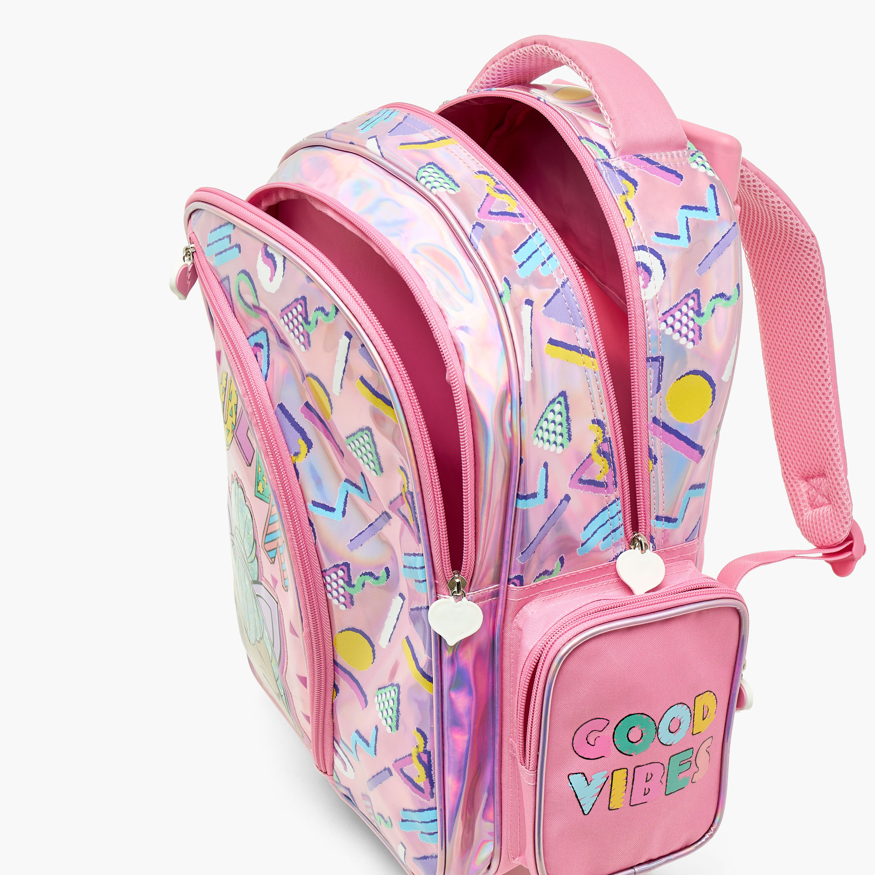 L.O.L. Surprise! All-Over Print Trolley Backpack with Retractable Handle and Zip Closure - 16 inches-school-bagsandbackpacks-trolleybags-image-10