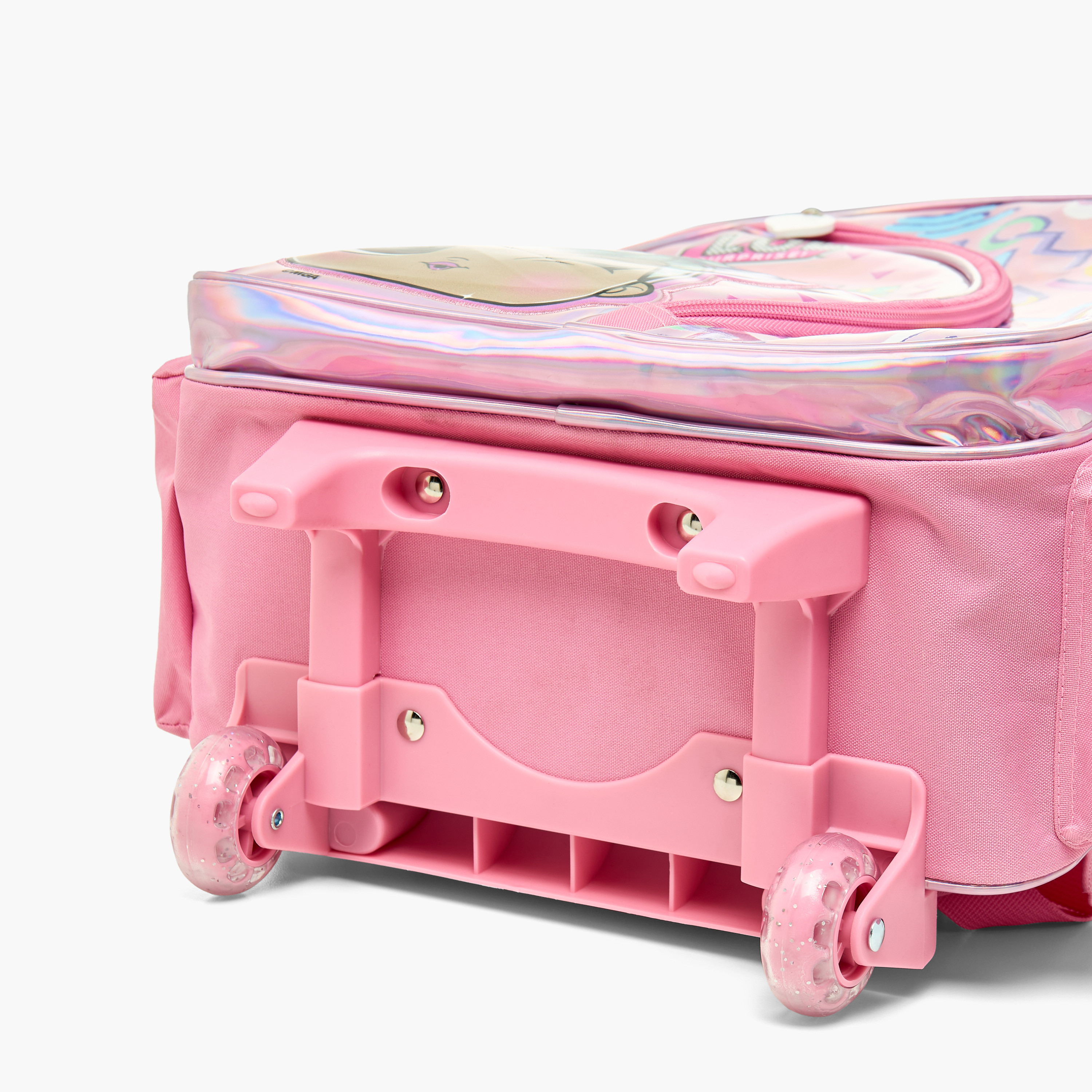 L.O.L. Surprise! All-Over Print Trolley Backpack with Retractable Handle and Zip Closure - 16 inches-school-bagsandbackpacks-trolleybags-image-11