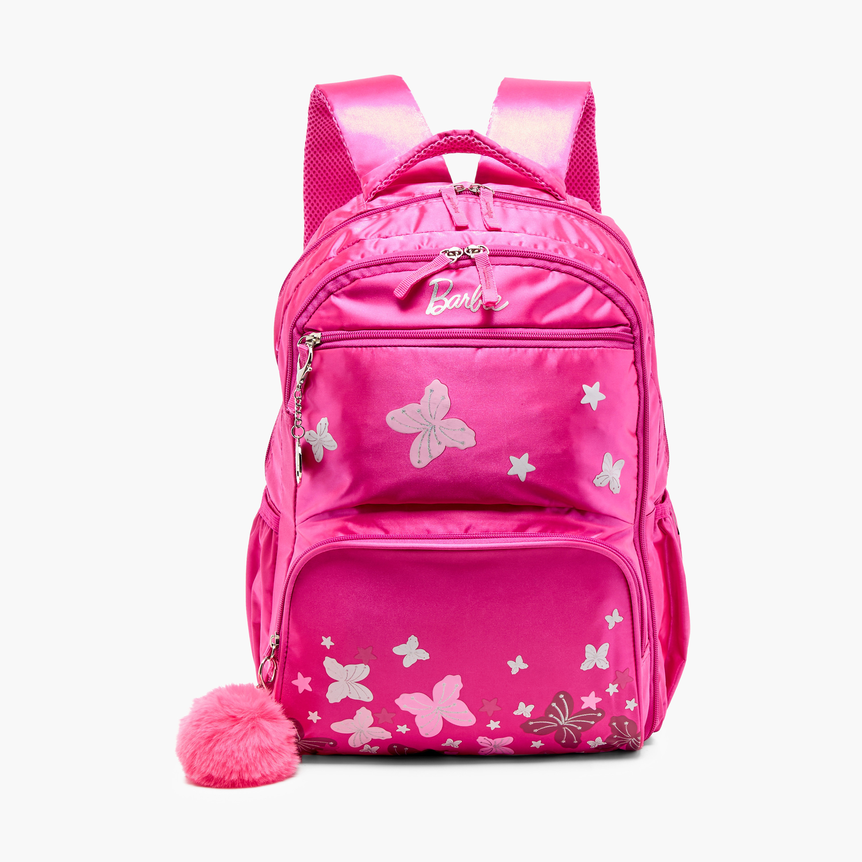 Barbie Print Backpack with Adjustable Straps and Zip Closure - 16 inches-school-bagsandbackpacks-backpacks-image-1