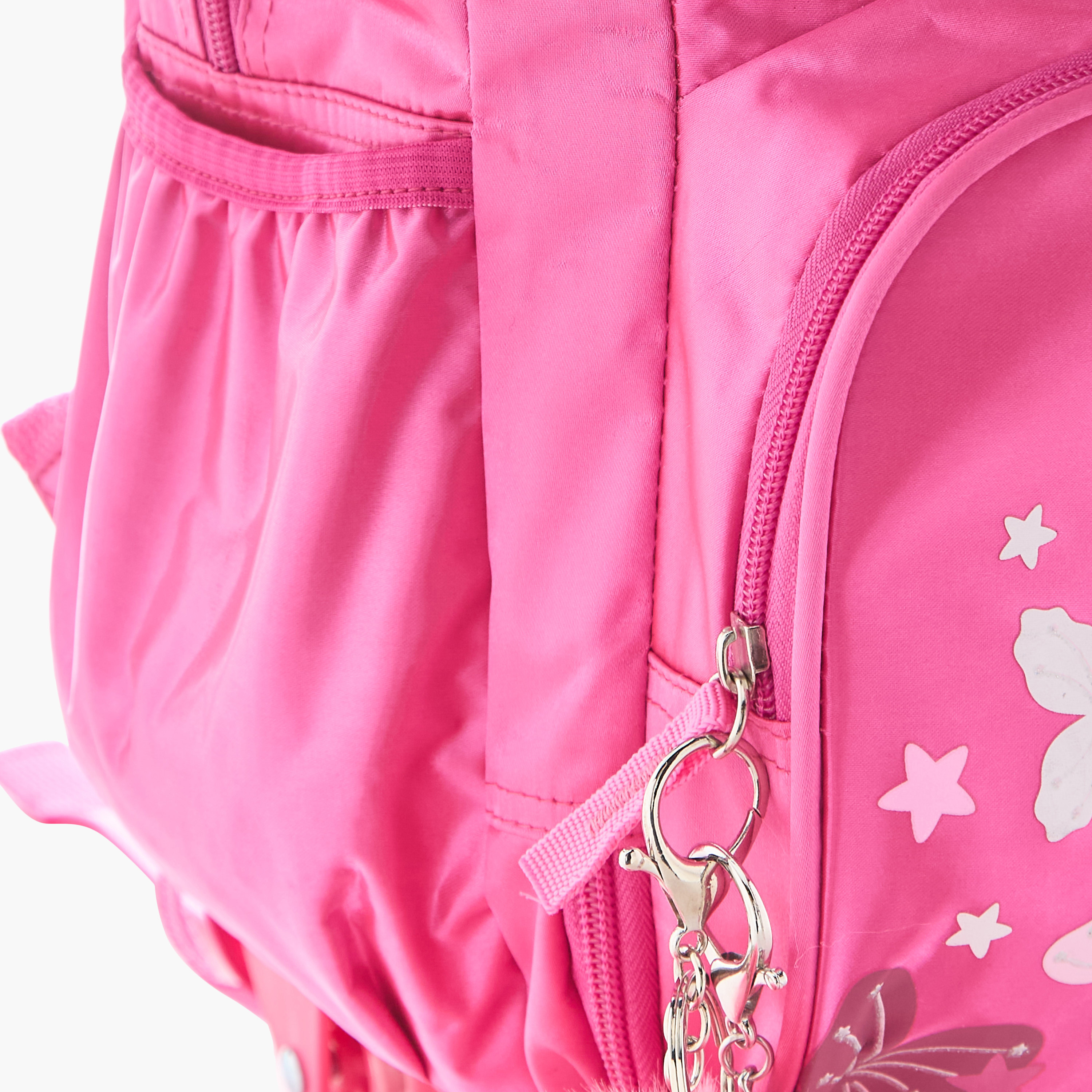شنطة ترولي بمقبض وسحاب إغلاق وطبعات باربي - 16 بوصة-school-bagsandbackpacks-trolleybags-image-9