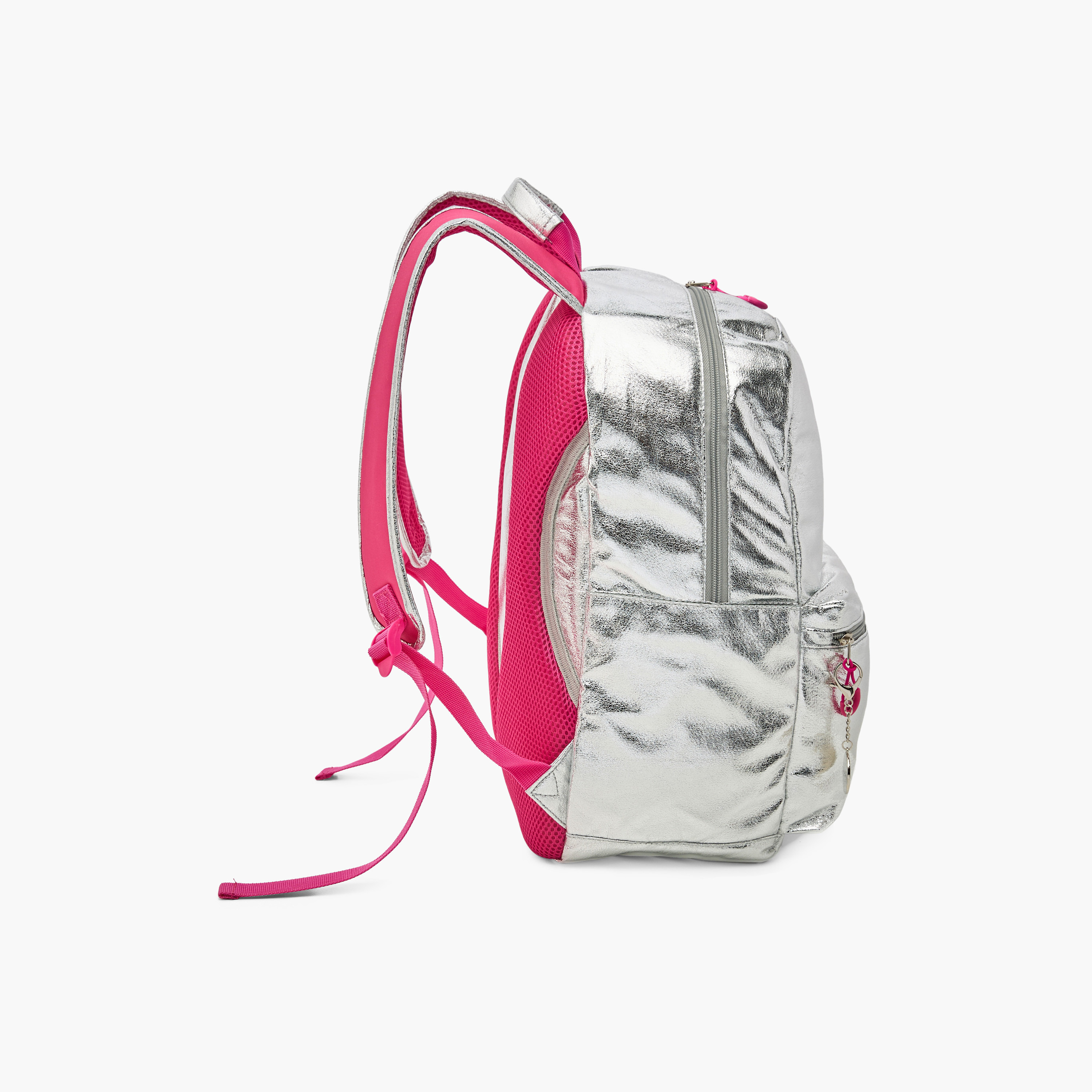 Barbie Logo Print Backpack with Adjustable Straps and Zip Closure - 17 inches-school-bagsandbackpacks-backpacks-image-3
