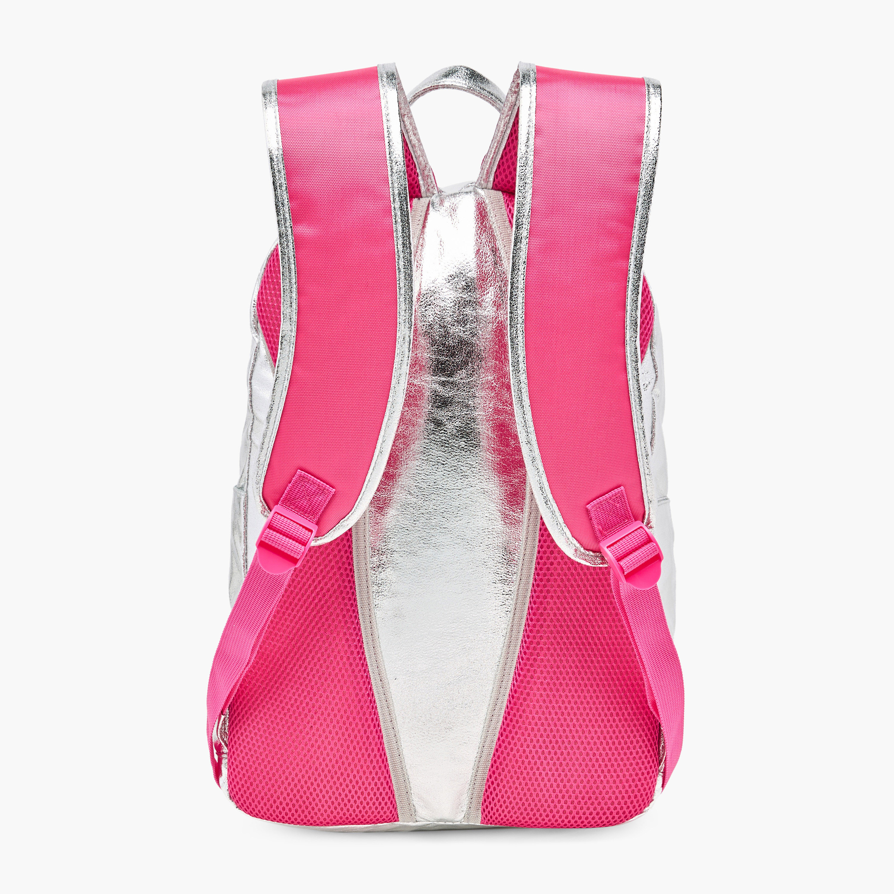 Barbie Logo Print Backpack with Adjustable Straps and Zip Closure - 17 inches-school-bagsandbackpacks-backpacks-image-5