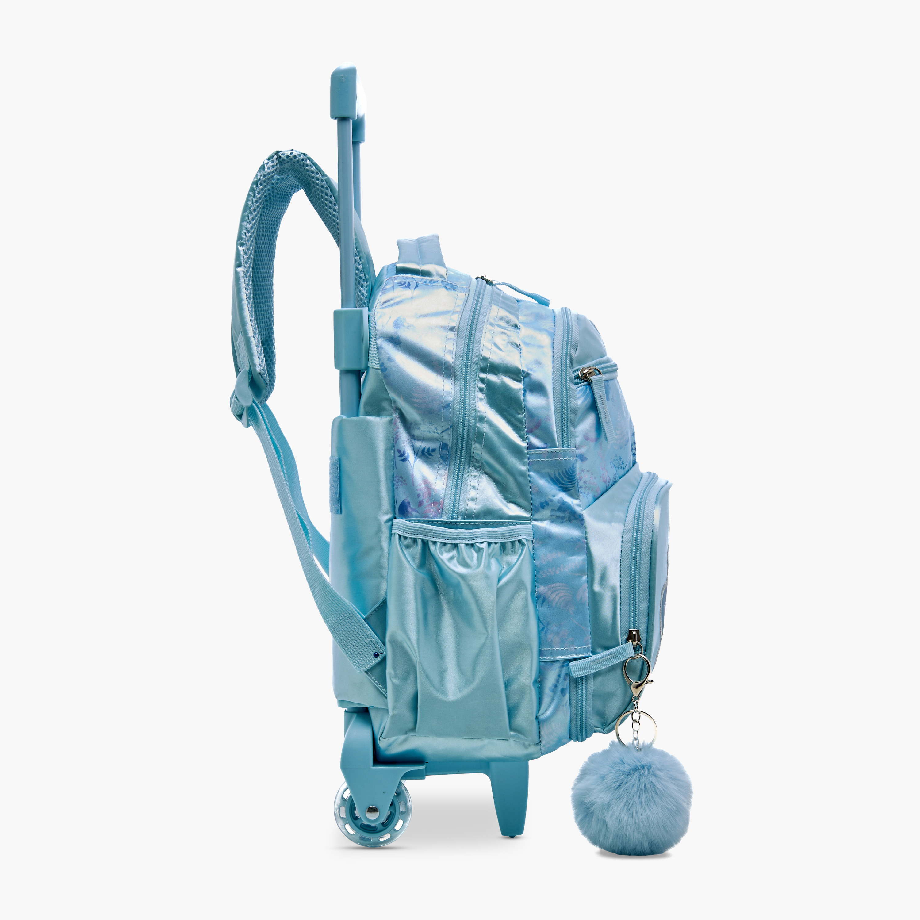 Disney Frozen Print Trolley Backpack with Retractable Handle - 14 inches-school-bagsandbackpacks-trolleybags-image-3