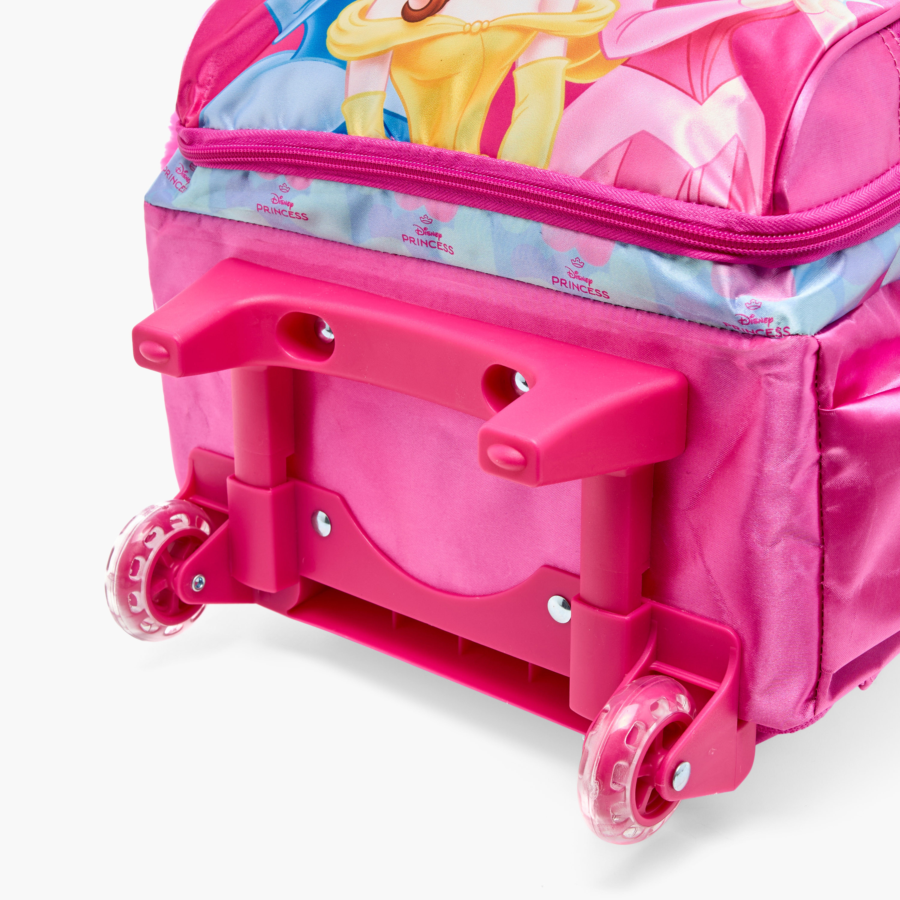 Disney Princess Print Trolley Backpack with Retractable Handle and Zip Closure - 16 inches-school-bagsandbackpacks-trolleybags-image-11