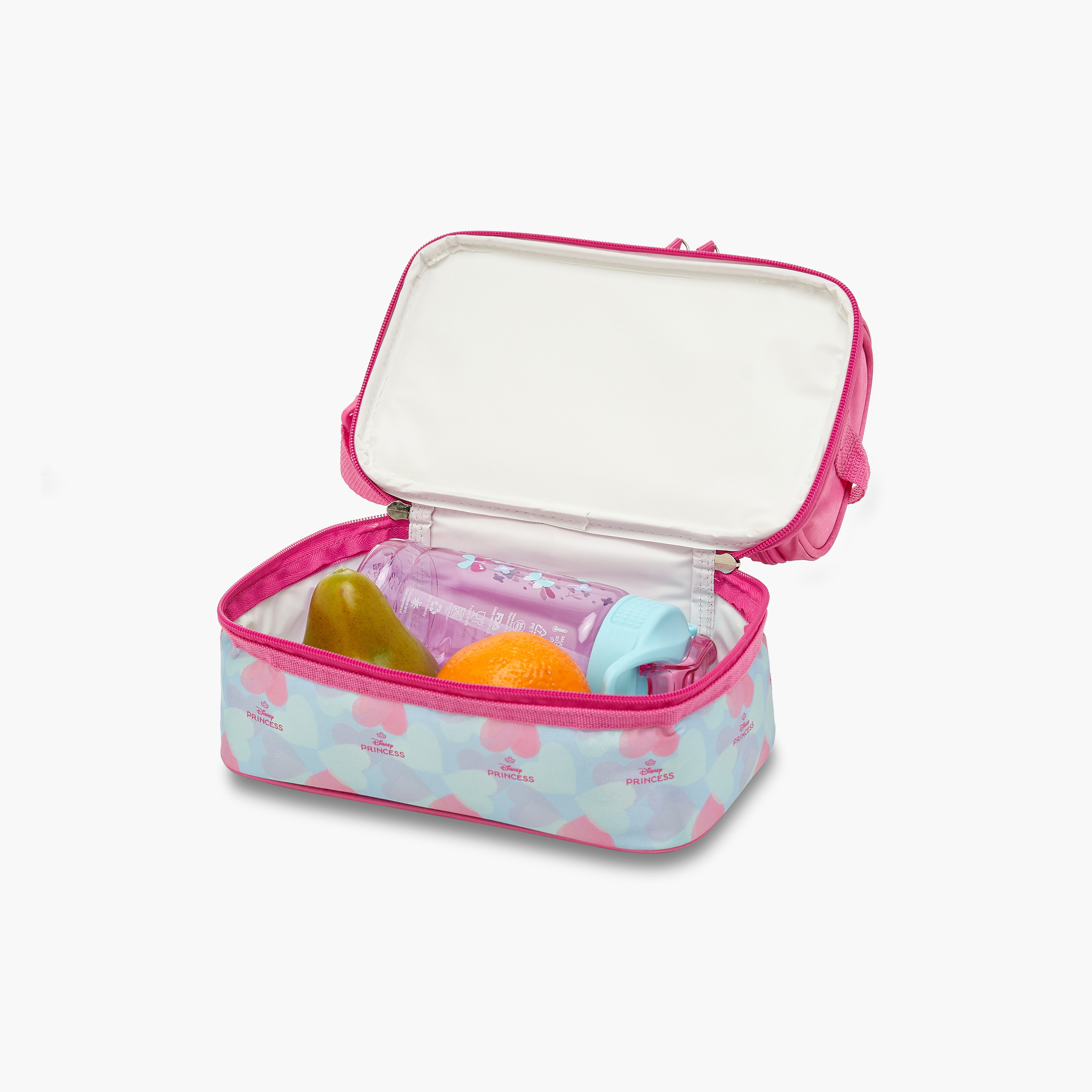 Disney Princess Print Double Layer Lunch Bag with Adjustable Strap and Zip Closure-school-lunchessentials-lunchbags-image-8