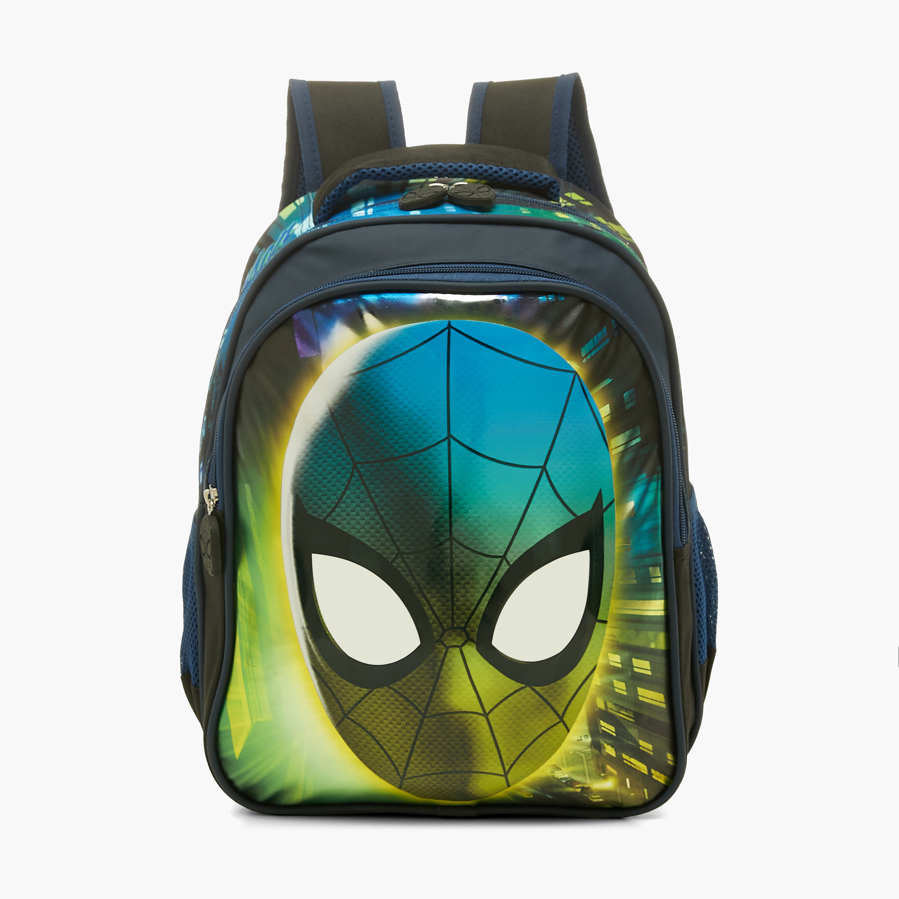Spider-Man Print Backpack with Zip Closure and Adjustable Shoulder Straps - 14 inches-school-bagsandbackpacks-backpacks-image-1