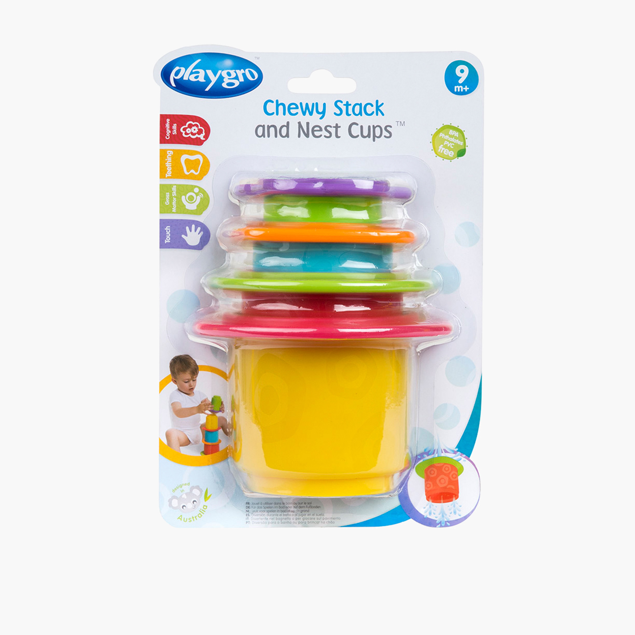 Playgro Chewy Stack and Nest Cup-toys-babyandtoddlertoys-stackingandnestingtoys-image-4