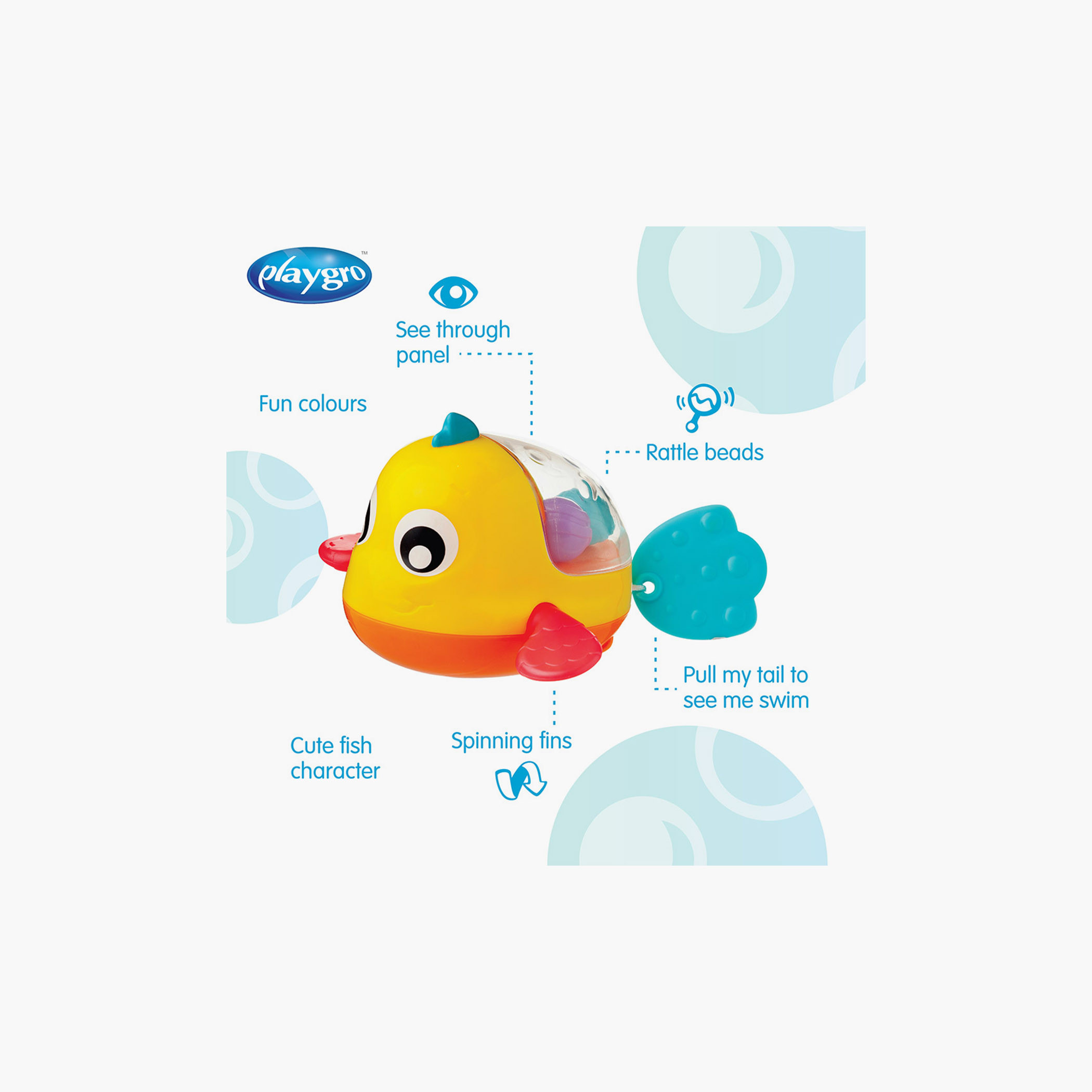 Playgro Paddling Bath Fish Bath Toy-toys-babyandtoddlertoys-bathtoys-image-2