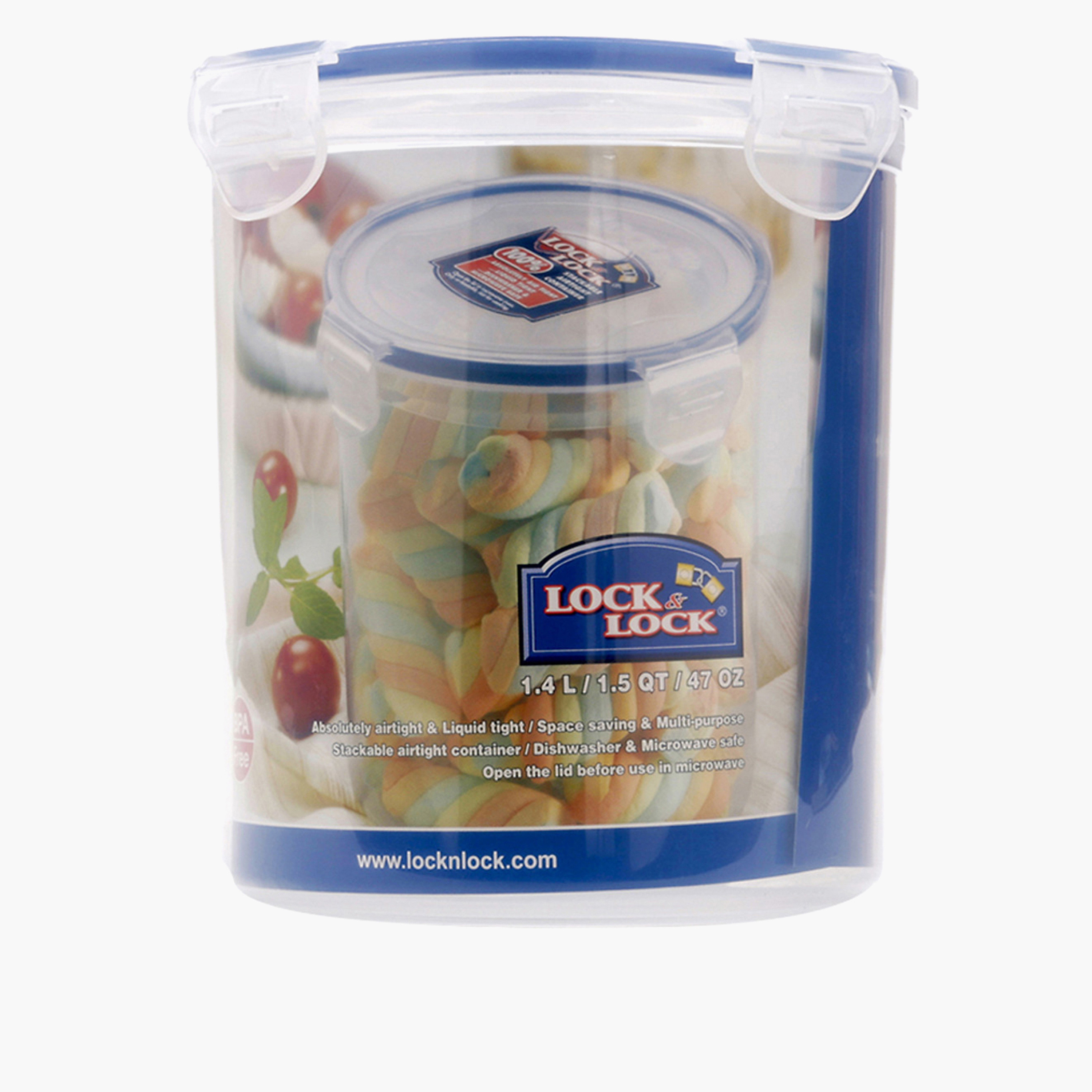 حاوية طعام سادة بغطاء بقفل مشبك من لوك أن لوك - 1.4 لتر-household-kitchen-foodstorage-containers-image-1