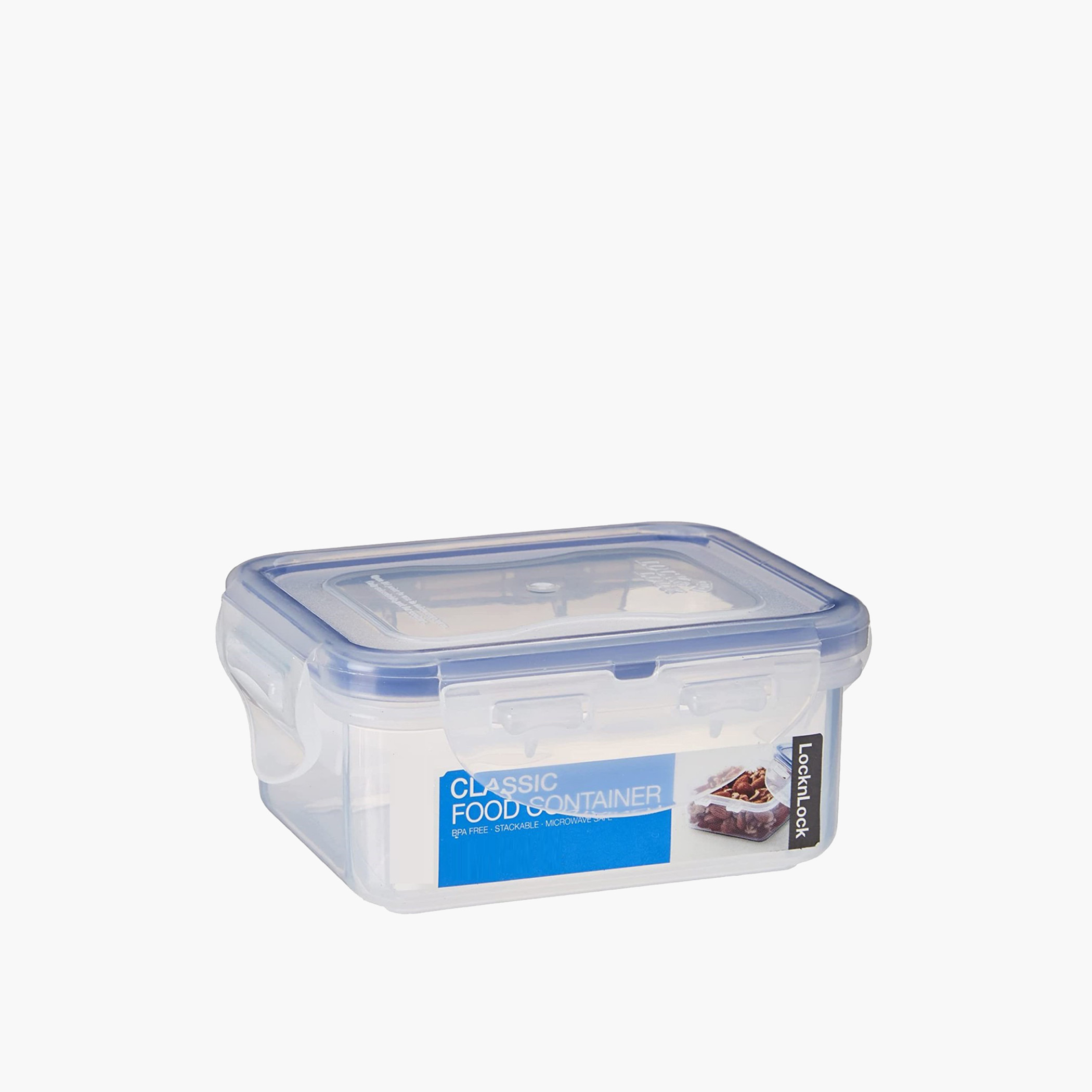 حاوية طعام كلاسيكية مستطيلة بقسمين مع غطاء بقفل مشبك من لوك آند لوك - 460 مل-household-kitchen-foodstorage-containers-image-6