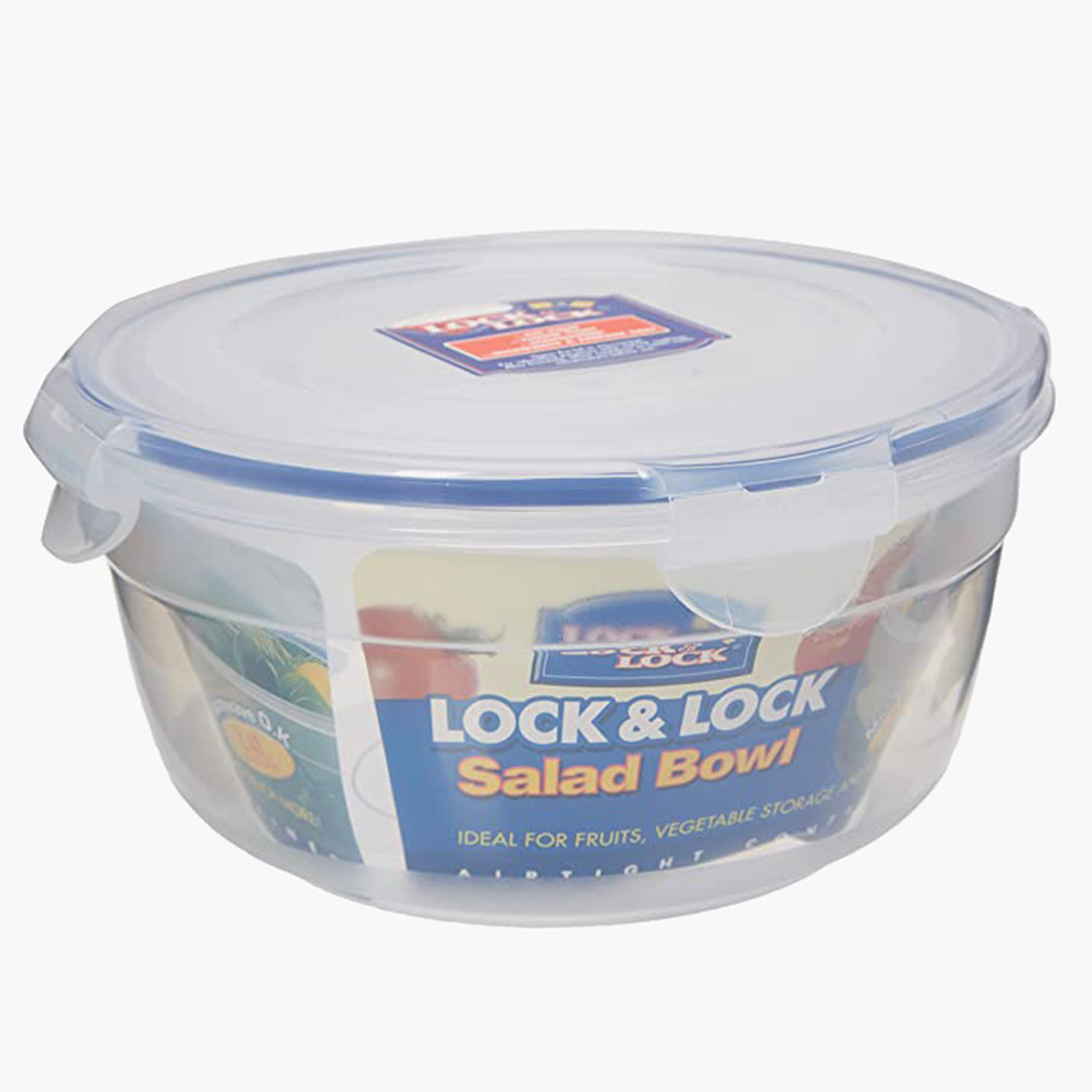 وعاء سلطة مستدير مع غطاء بقفل مشبك من لوك أن لوك - 1.4 لتر-household-kitchen-foodstorage-containers-image-1