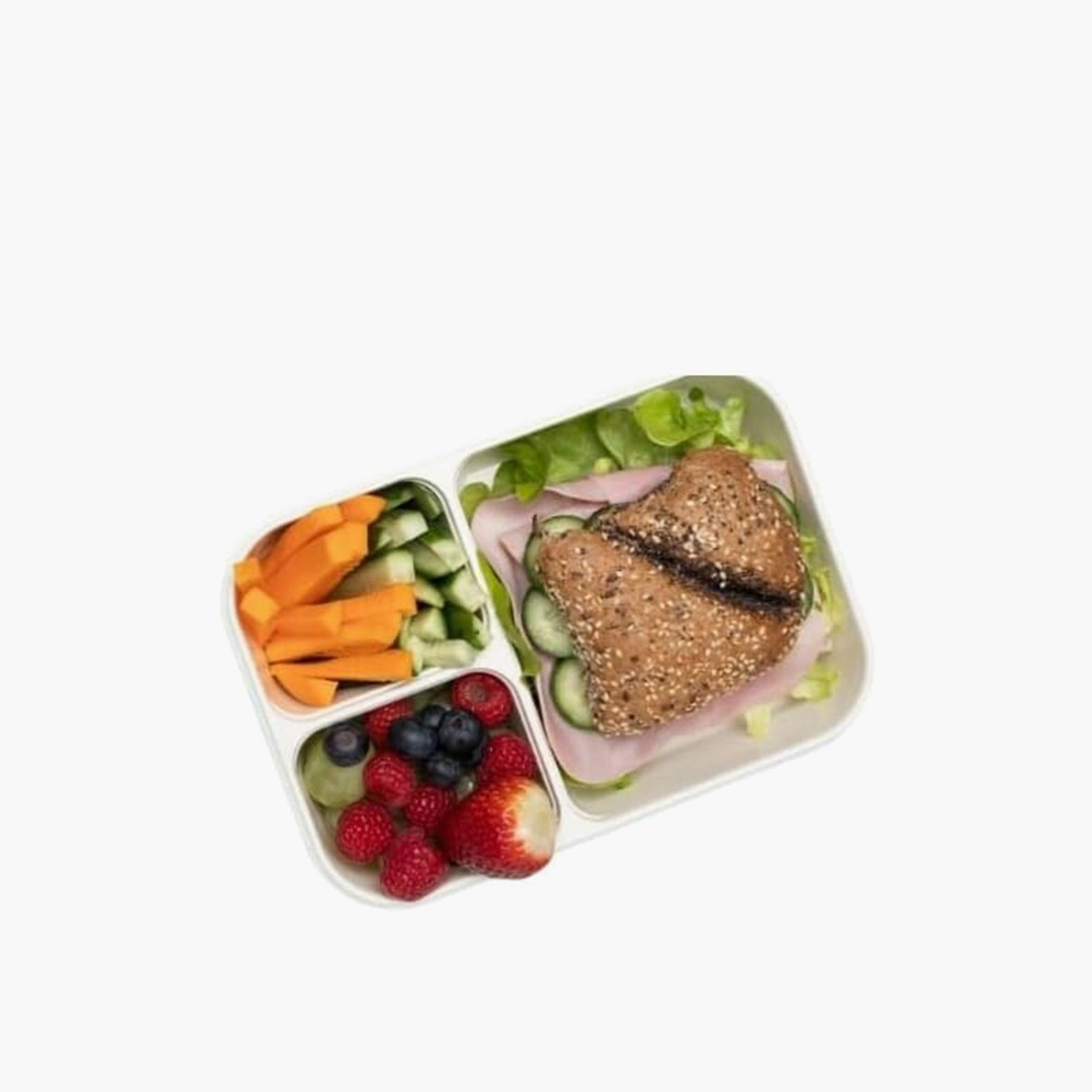 LocknLock 3-Compartment Lunch Box with Clip-On Lid - 980 ml-school-lunchessentials-lunchboxes-image-3