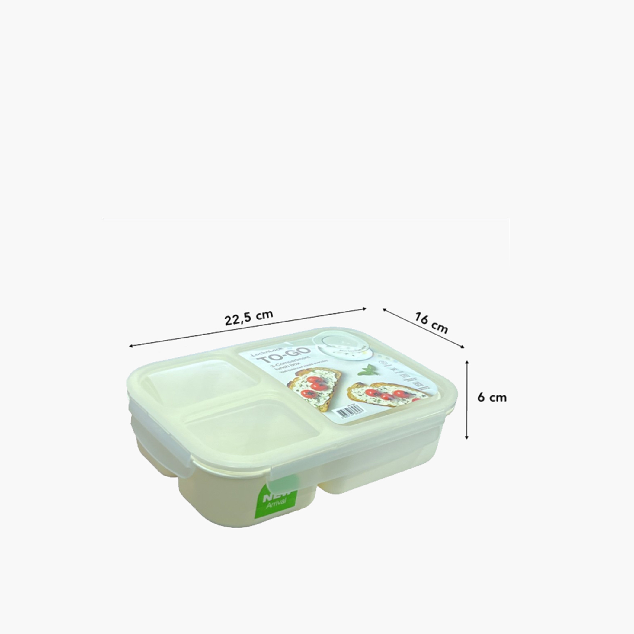 LocknLock 3-Compartment Lunch Box with Clip-On Lid - 980 ml-school-lunchessentials-lunchboxes-image-5