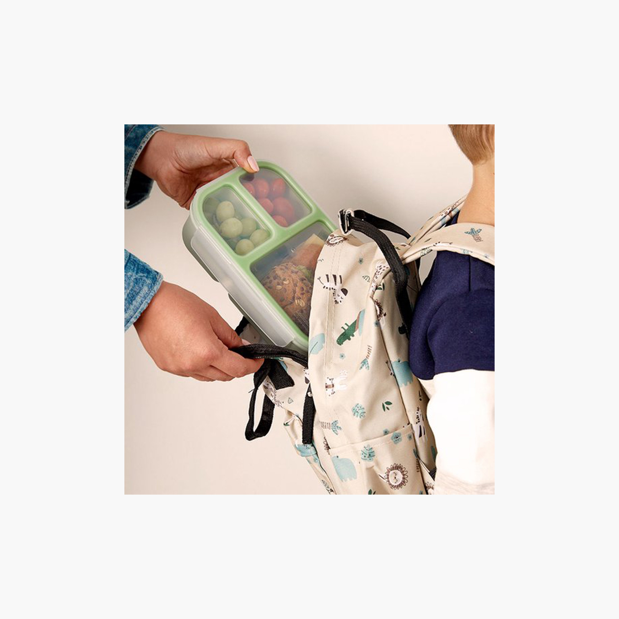 LocknLock Rectangular 3-Compartment Lunch Box with Clip Lock Lid - 980 ml-school-lunchessentials-lunchboxes-image-4