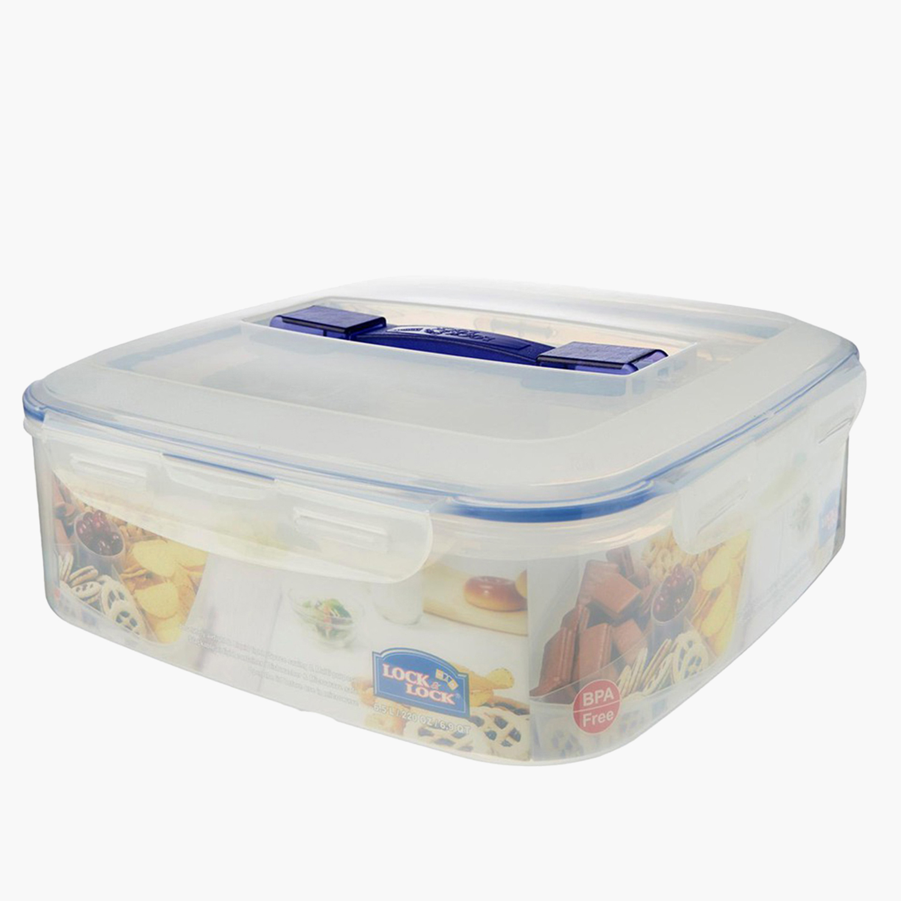 حاوية طعام بغطاء بقفل مشبك من لوك أن لوك - 6.5 لتر-household-kitchen-foodstorage-containers-image-1