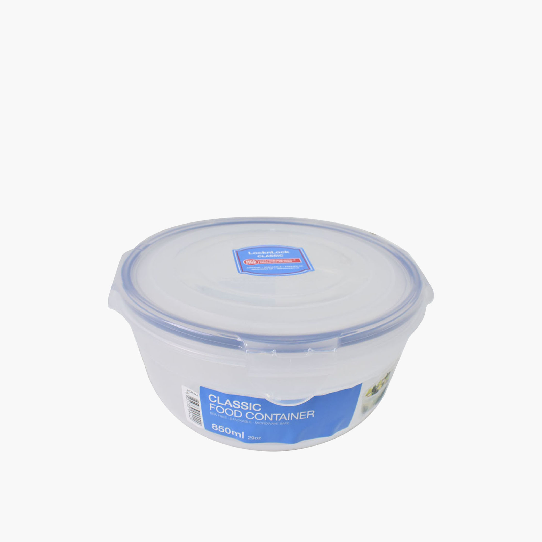 LocknLock Solid Round Food Container with Clip Lock Lid - 850 ml-household-kitchen-foodstorage-containers-image-3