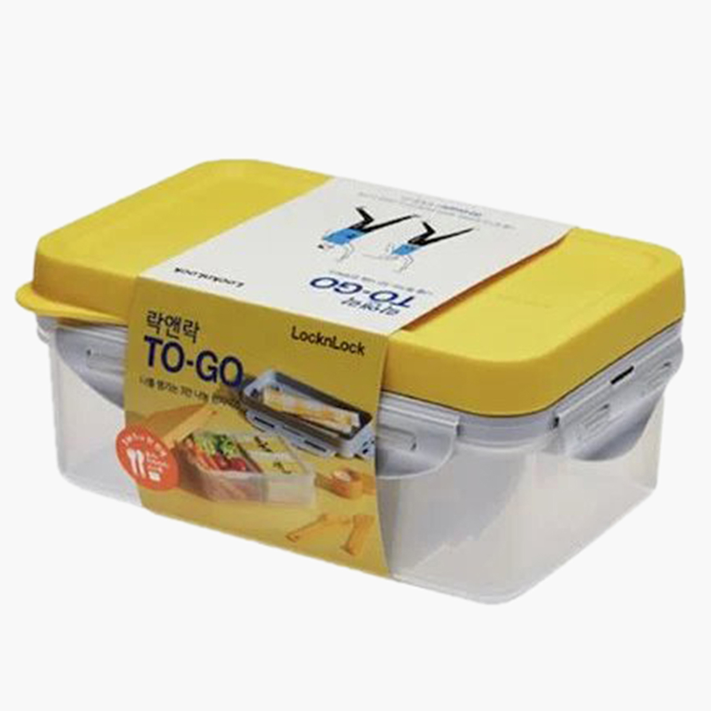 LocknLock Solid Lunch Box with Fork and Knife - 1 L-school-lunchessentials-lunchboxes-image-1