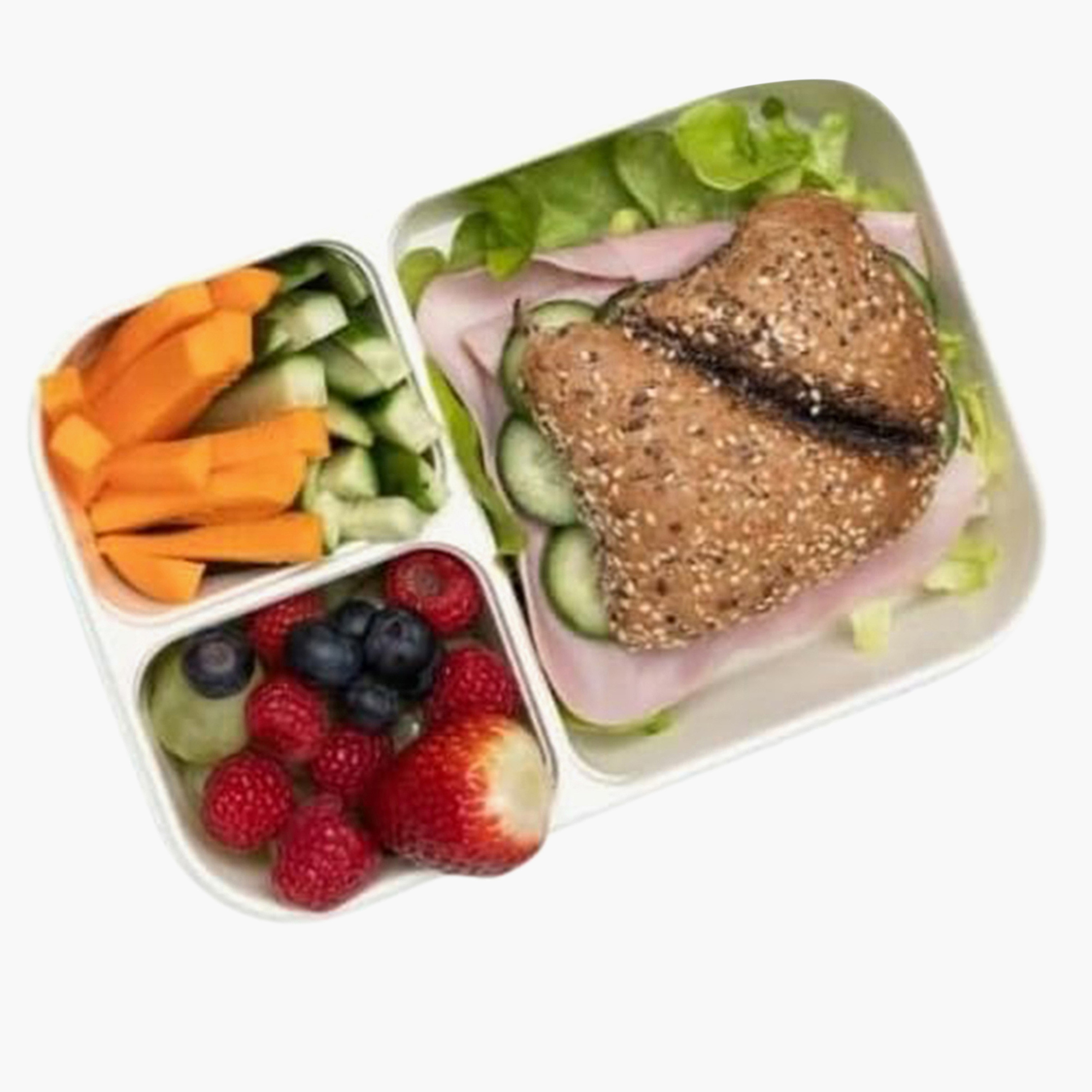 صندوق غداء مستطيل بـ3 أقسام من لوك أند لوك - 1.5 لتر-school-lunchessentials-lunchboxes-image-1