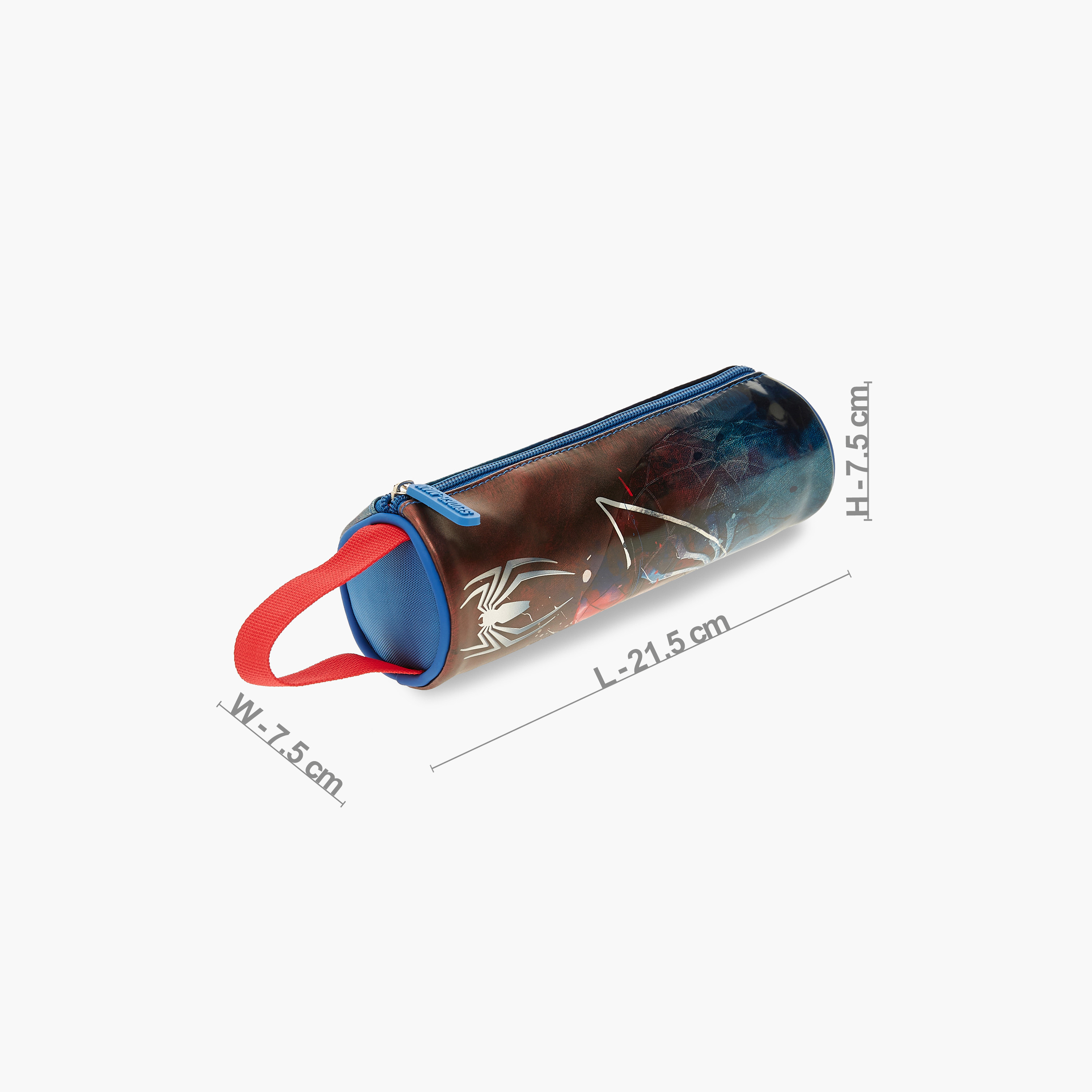 Spider-Man Print Pencil Pouch with Zip Closure-school-stationery-pencilcases-image-2