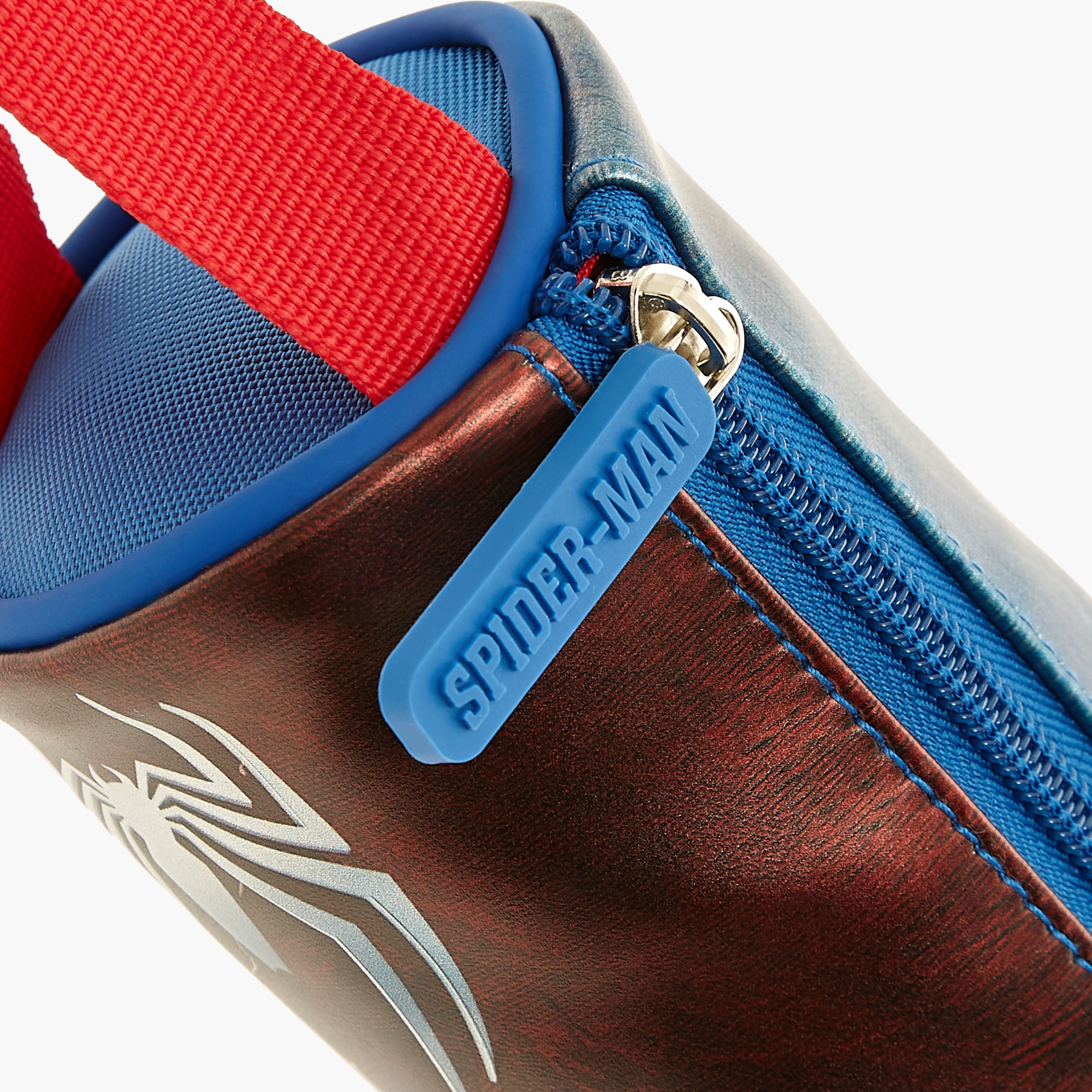 Spider-Man Print Pencil Pouch with Zip Closure-school-stationery-pencilcases-image-7