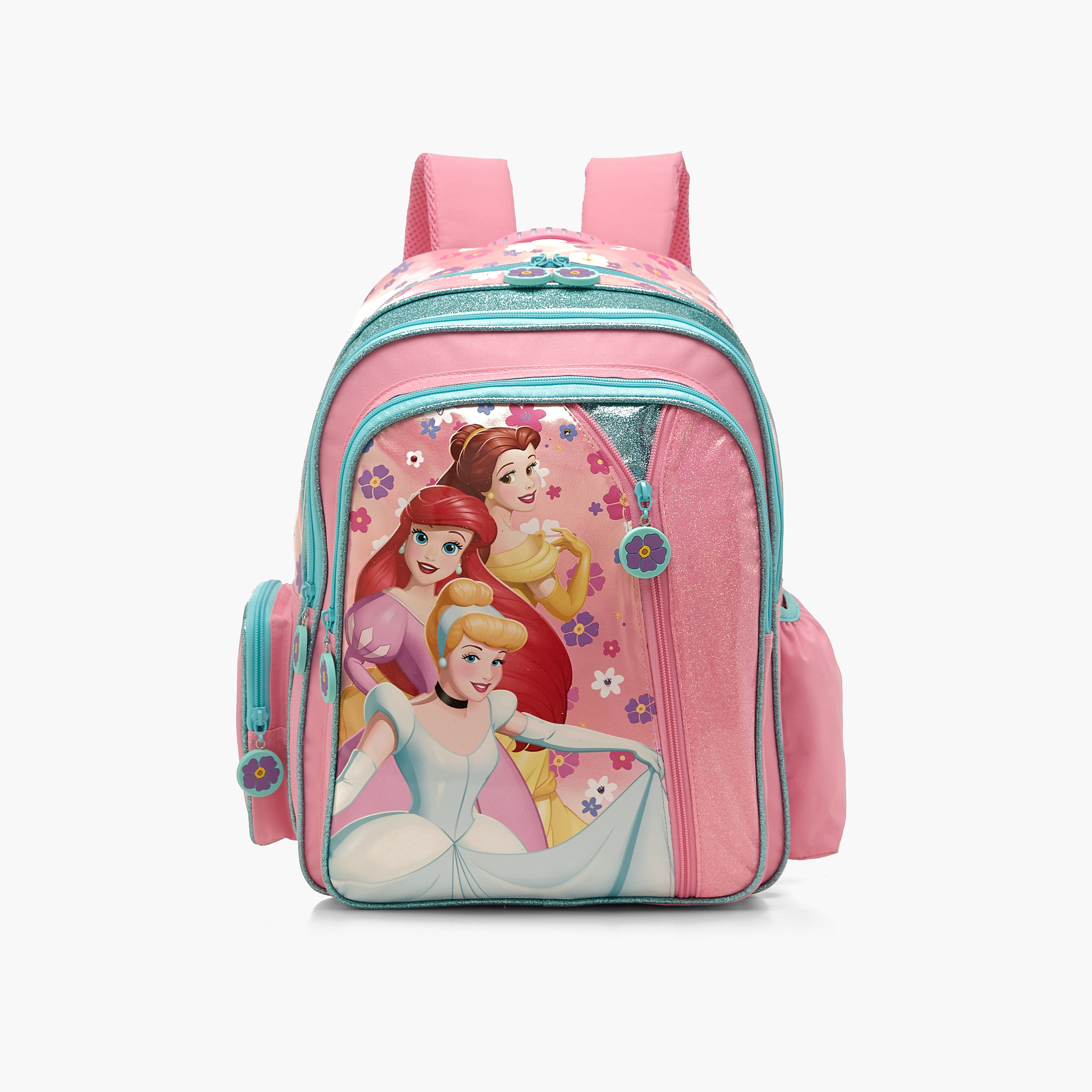 Buy Disney Princess Print Backpack with Adjustable Straps and Zip ...