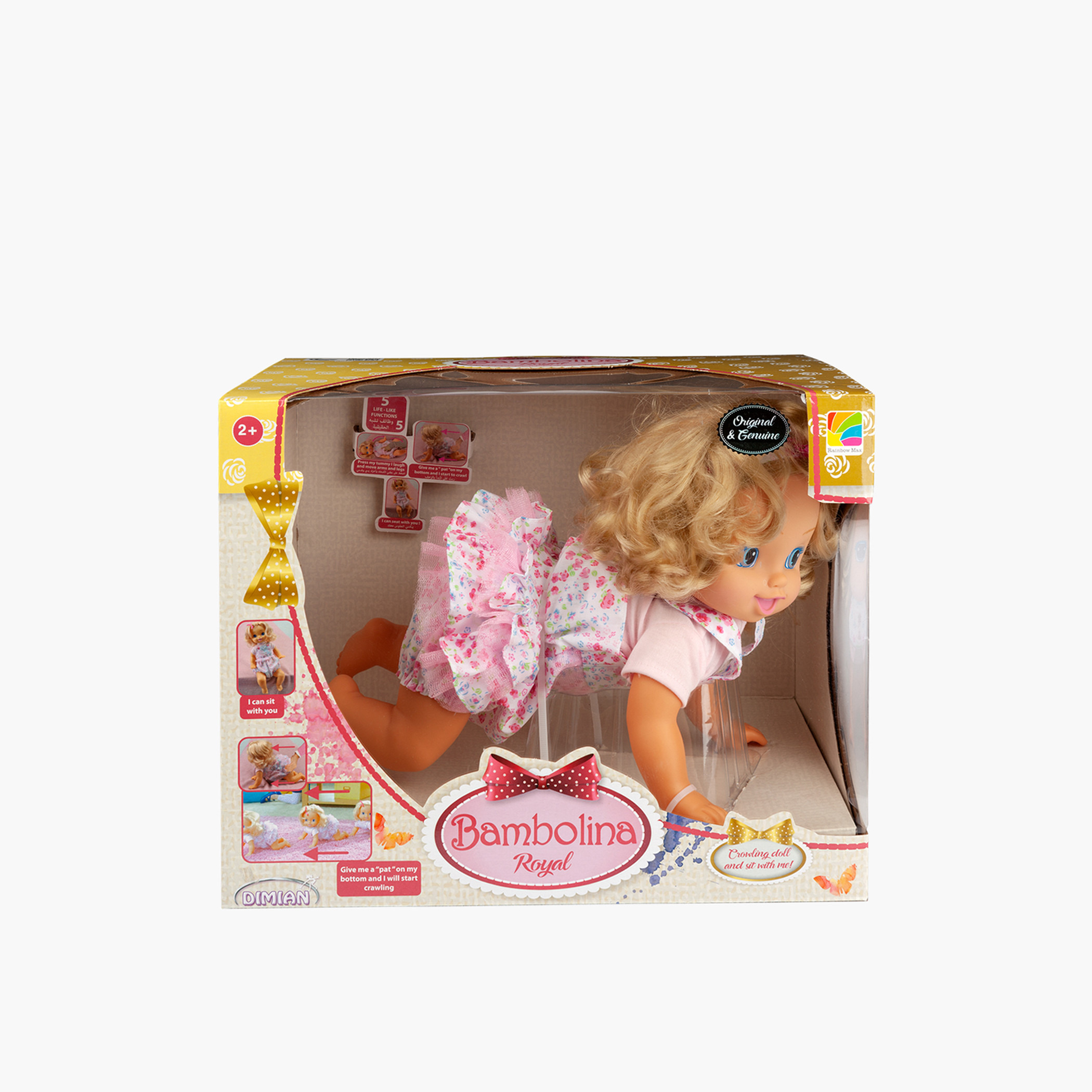 Crawling doll on sale