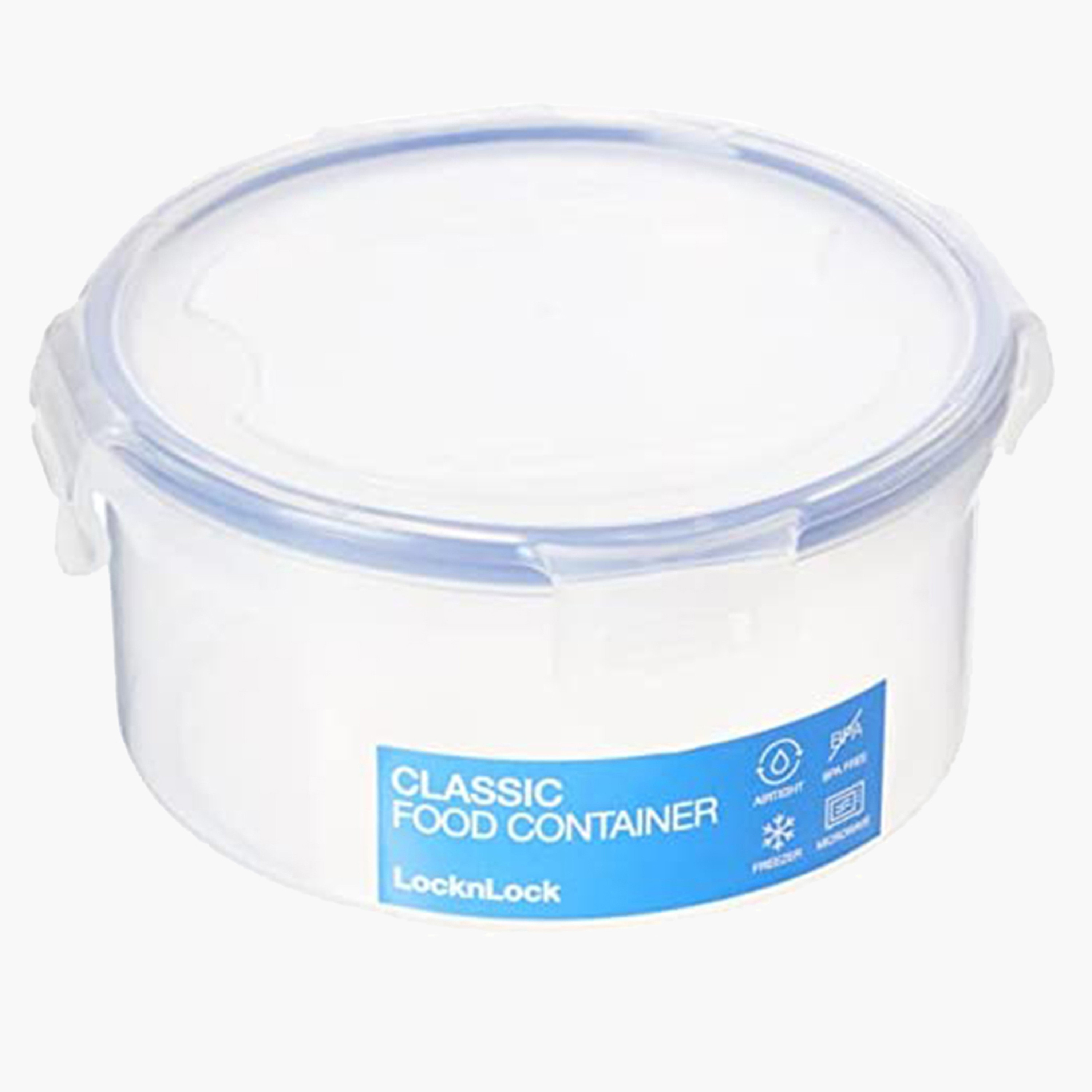 LocknLock Round Food Container with Clip Lock Lid - 600ml-household-kitchen-foodstorage-containers-image-1