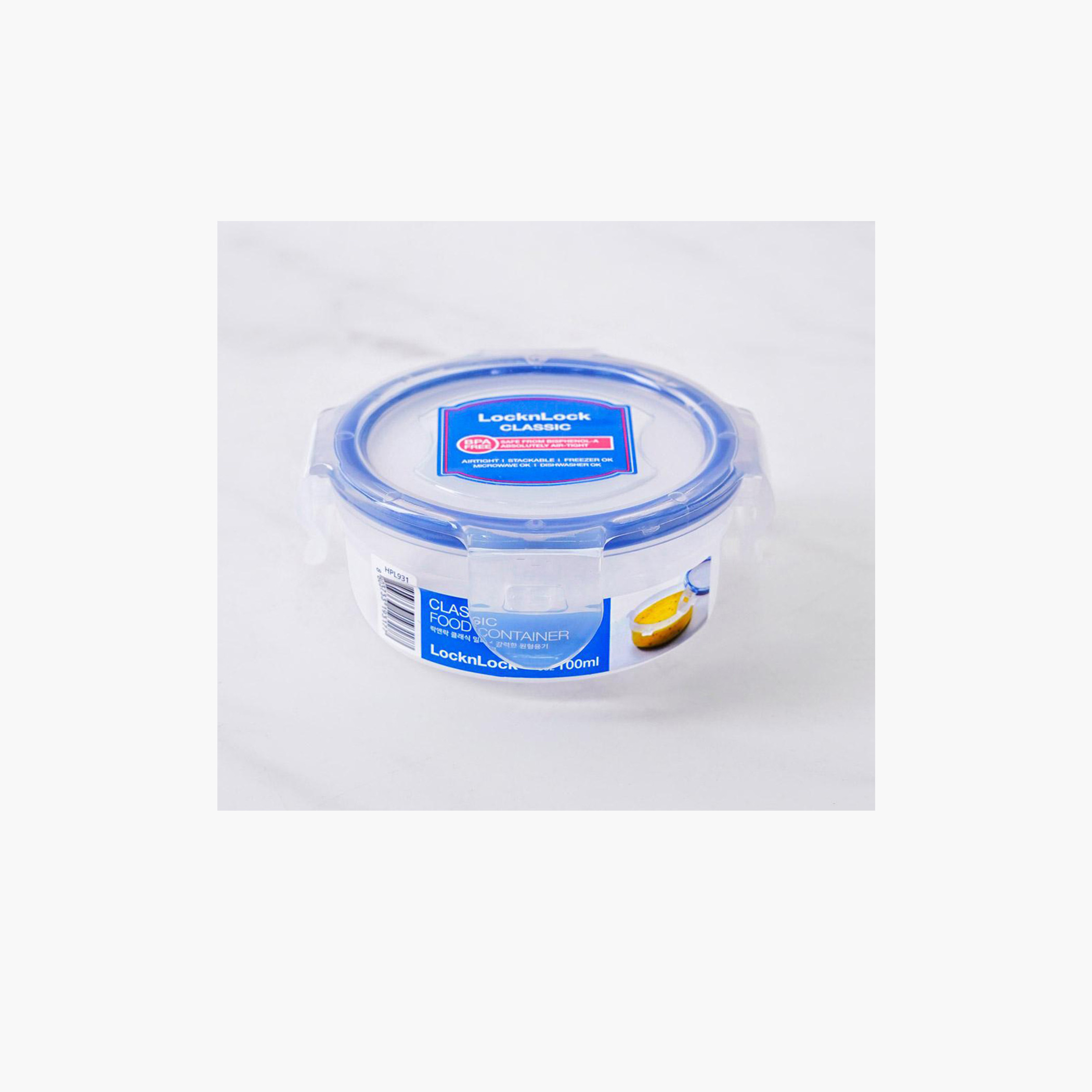 LocknLock Round Food Container with Clip Lock Lid - 600ml-household-kitchen-foodstorage-containers-image-4