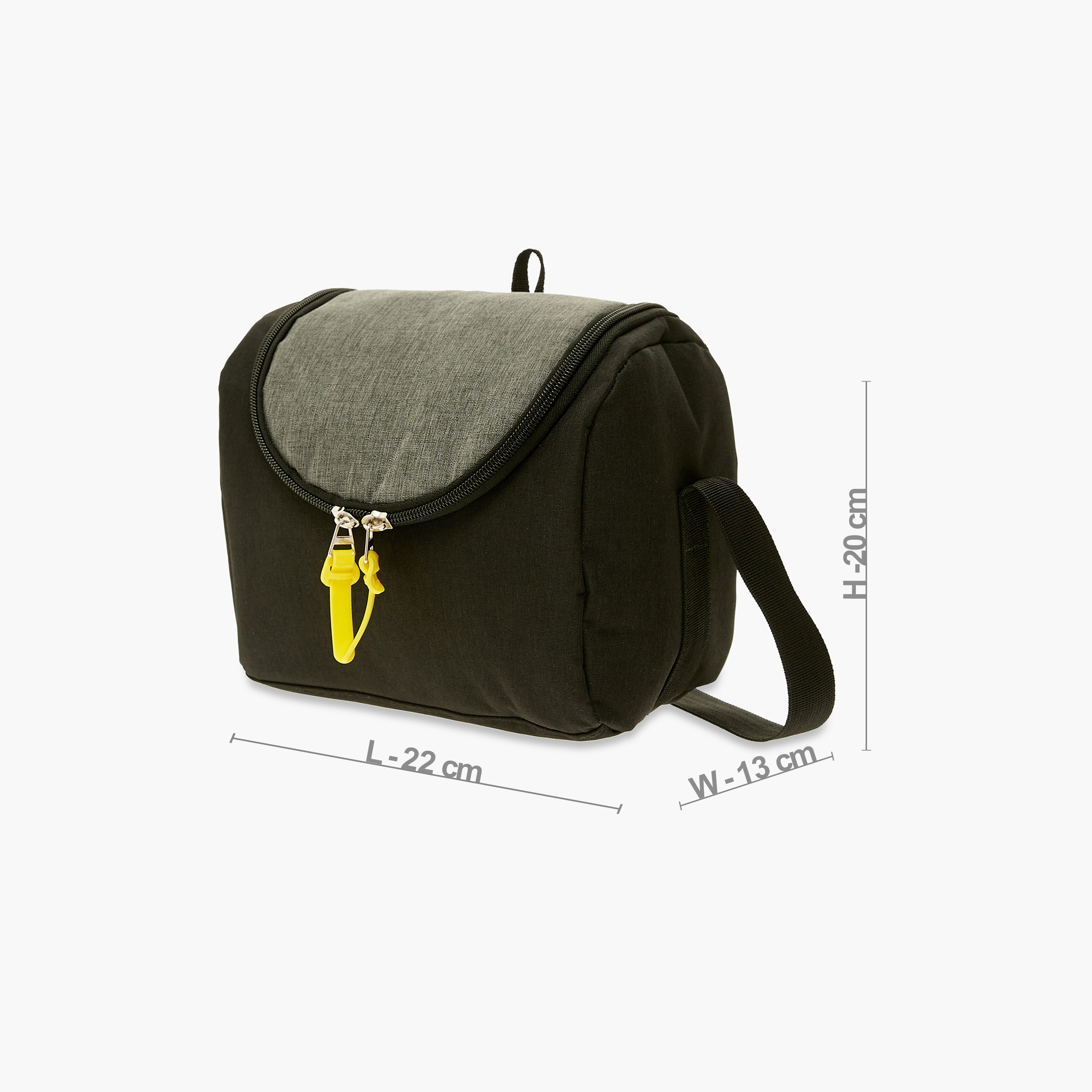 Juniors Solid Insulated Lunch Bag with Zip Closure and Adjustable Strap-school-lunchessentials-lunchbags-image-2