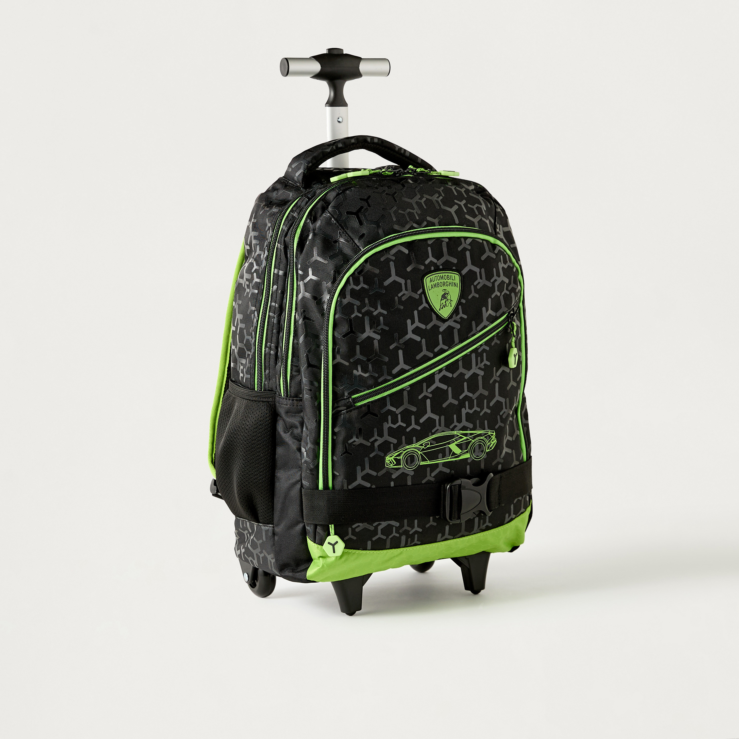 Lamborghini All-Over Print Softcase Trolley Bag with Retractable Handle and Wheels-cpkids-backtoschool-schoolbagsandbackpacks-trolleybags-image-3