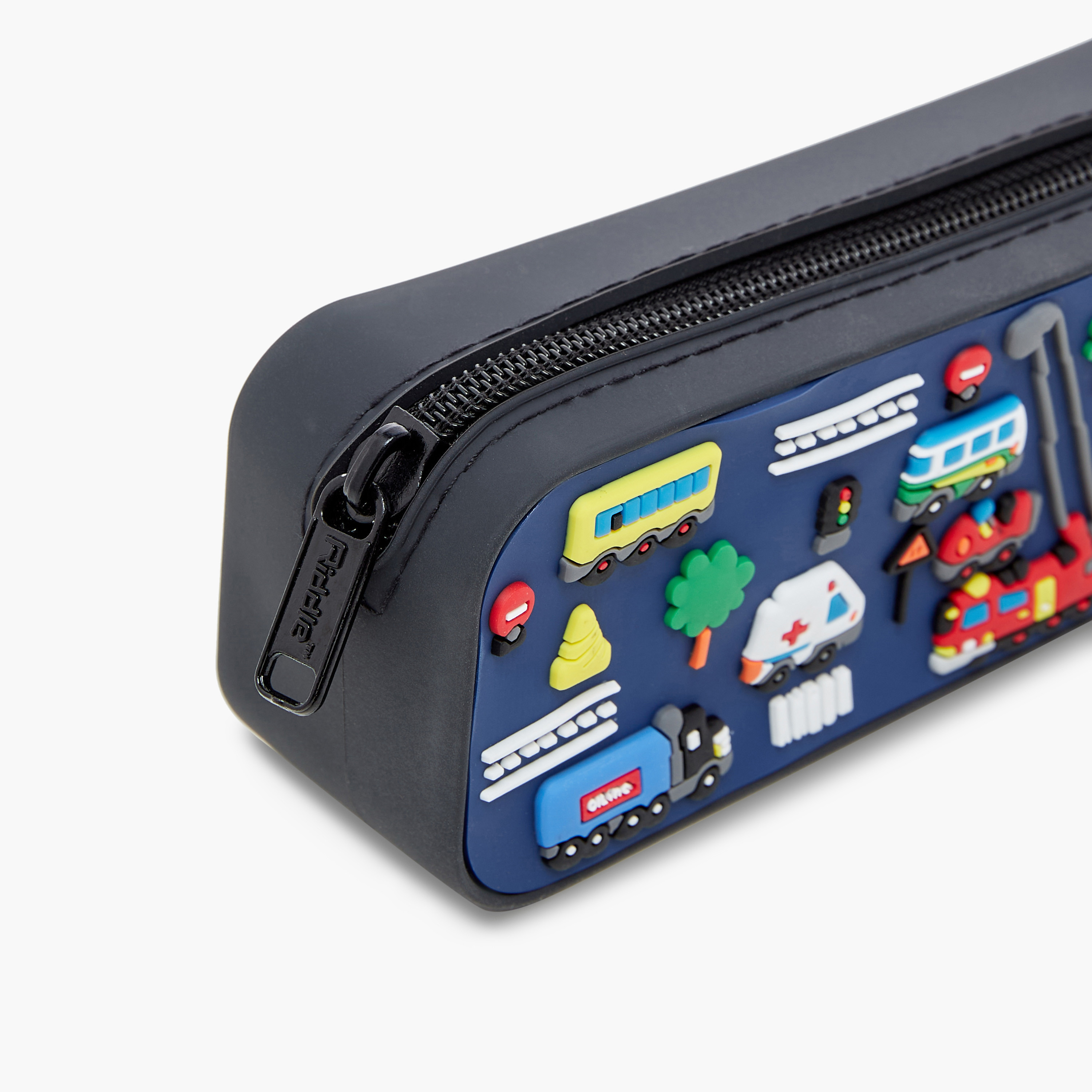 Juniors City Vehicle Embossed Pencil Case with Zip Closure-school-stationery-pencilcases-image-5