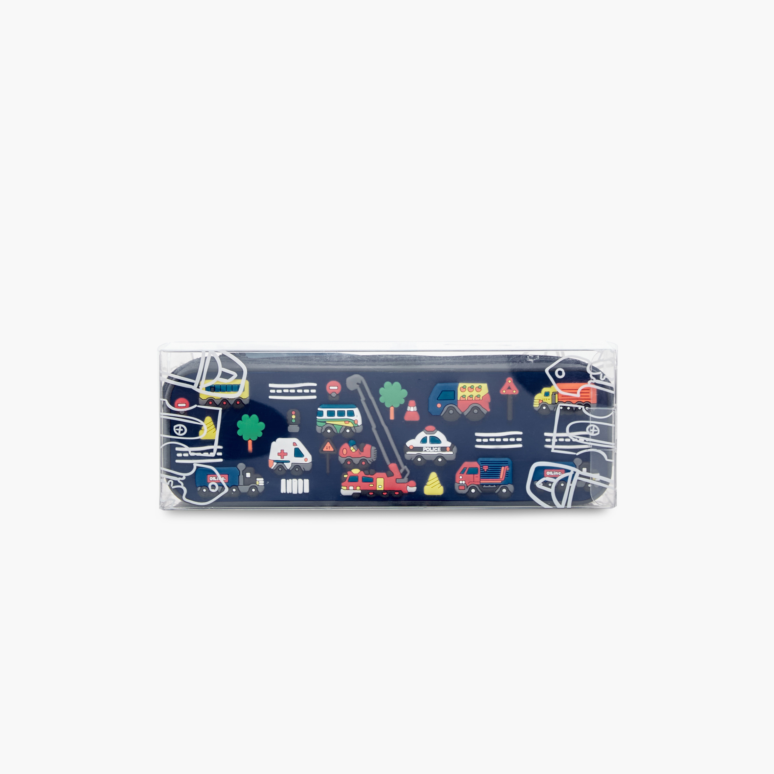 Juniors City Vehicle Embossed Pencil Case with Zip Closure-school-stationery-pencilcases-image-8
