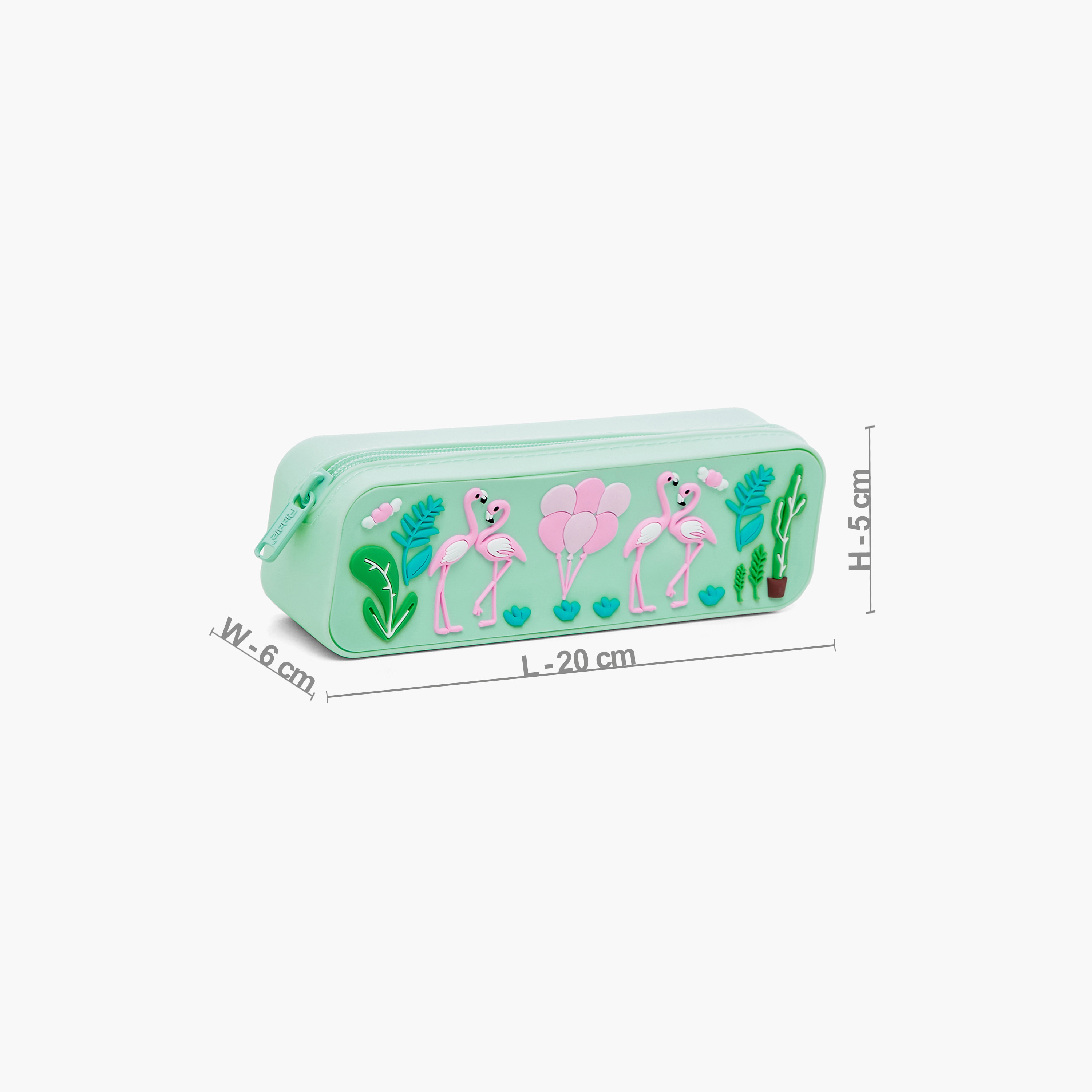 Juniors Flamingo Embossed Pencil Case-school-stationery-pencilcases-image-2