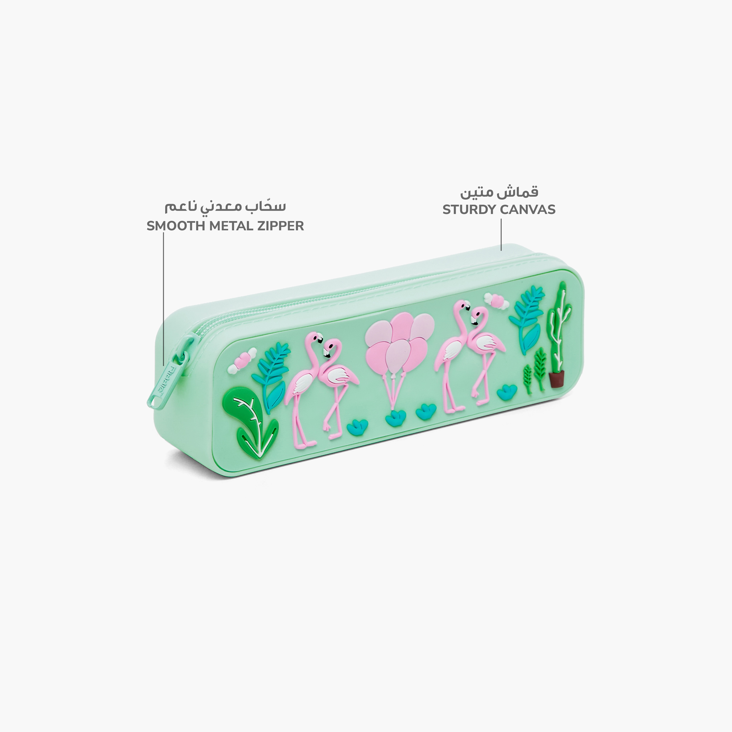 Juniors Flamingo Embossed Pencil Case-school-stationery-pencilcases-image-6