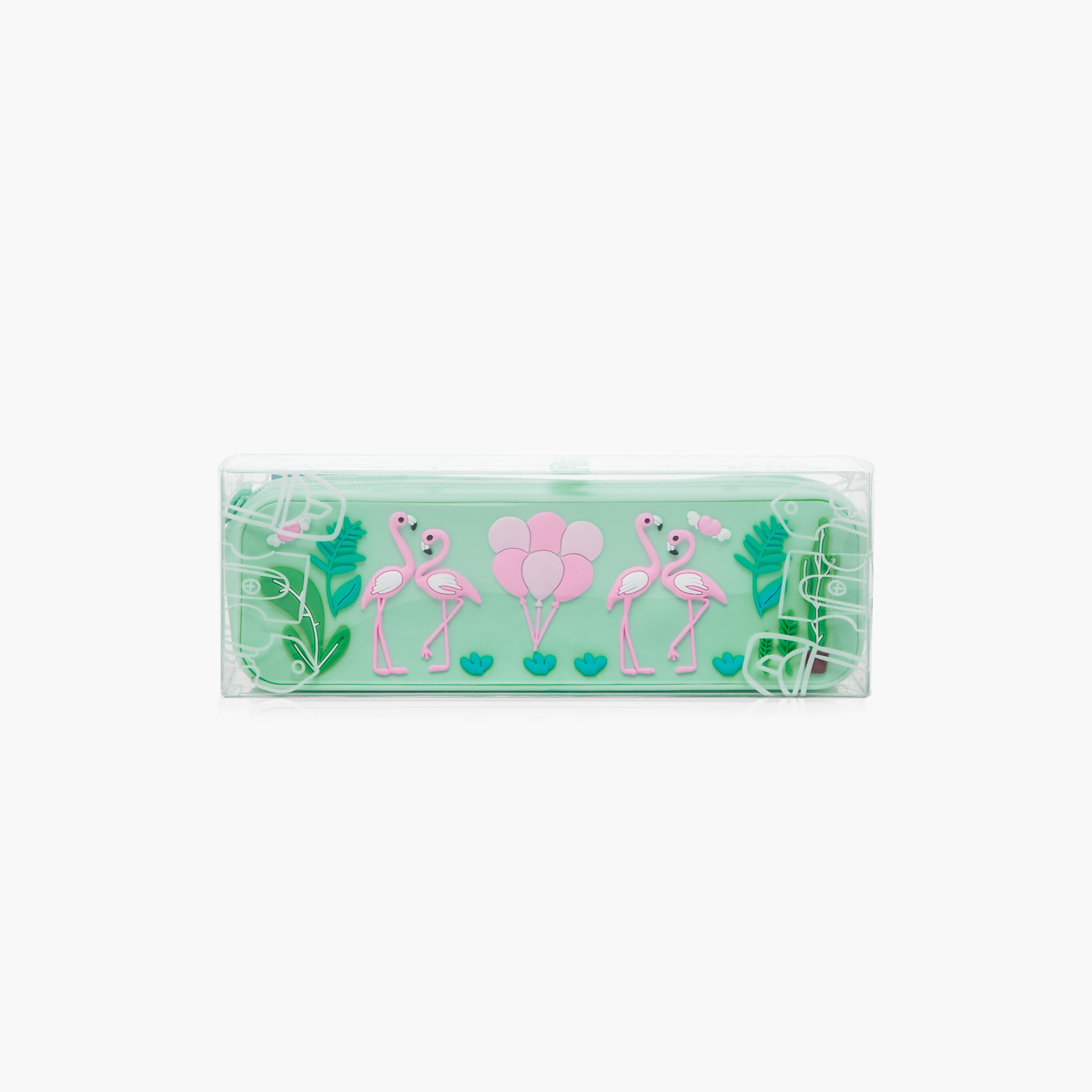 Juniors Flamingo Embossed Pencil Case-school-stationery-pencilcases-image-8