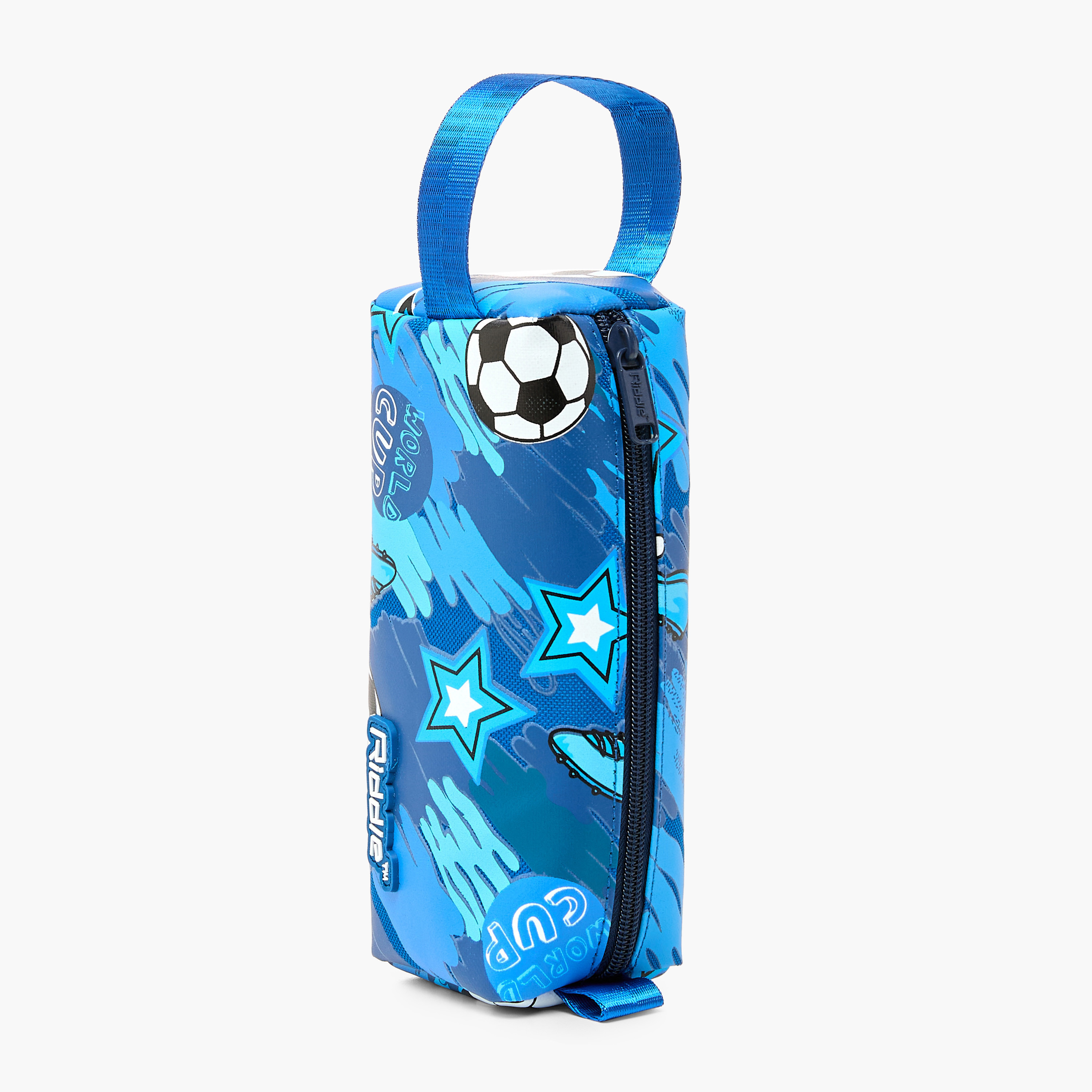 مقلمة بسحاب إغلاق وطبعات كرة قدم من جونيورز-school-stationery-pencilcases-image-7