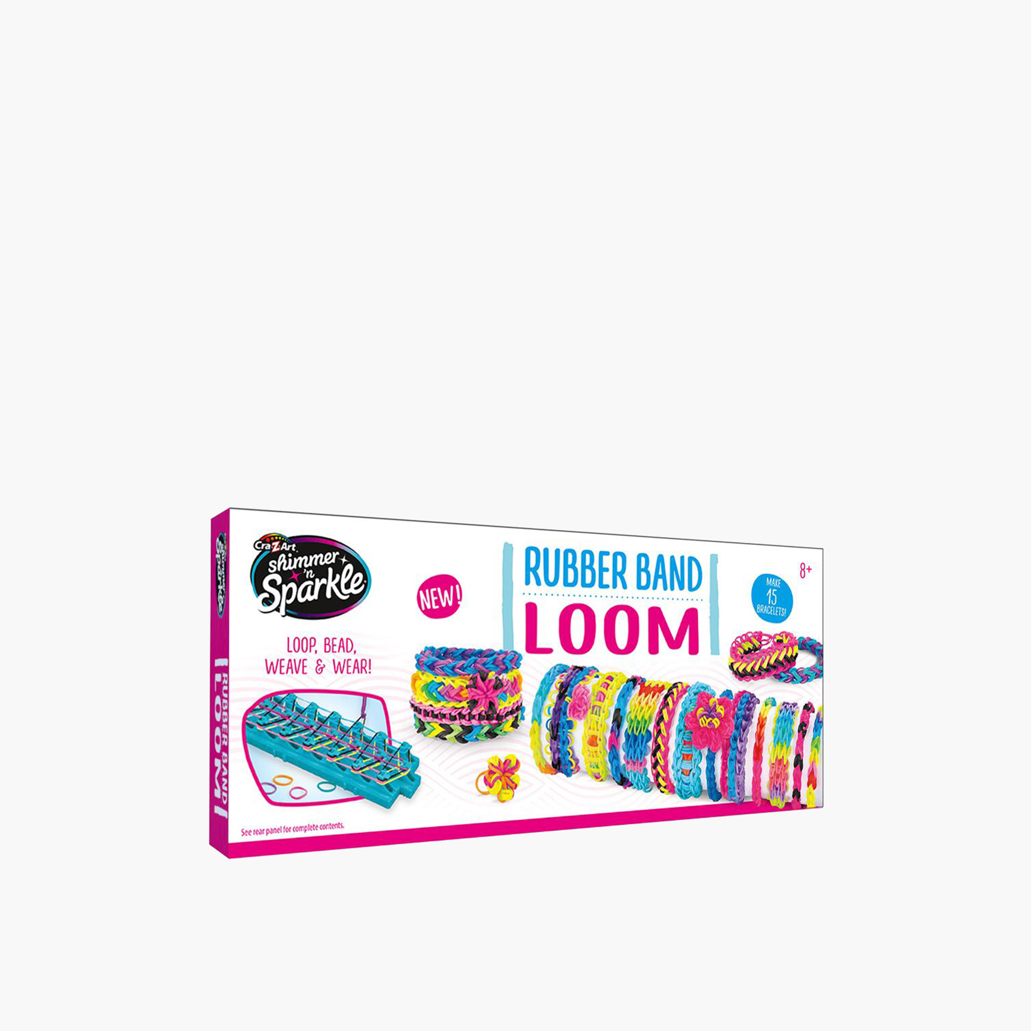 Shimmer N Sparkle Rubber Band Loom DIY Playset-school-artsandcrafts-image-1