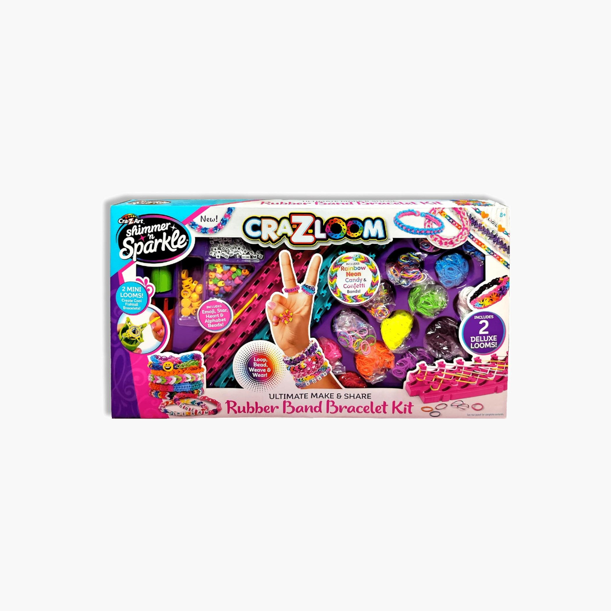 Shimmer N Sparkle Cra-Z-Loom Ultimate Make and Share Rubber Band Bracelet Set-school-artsandcrafts-image-1