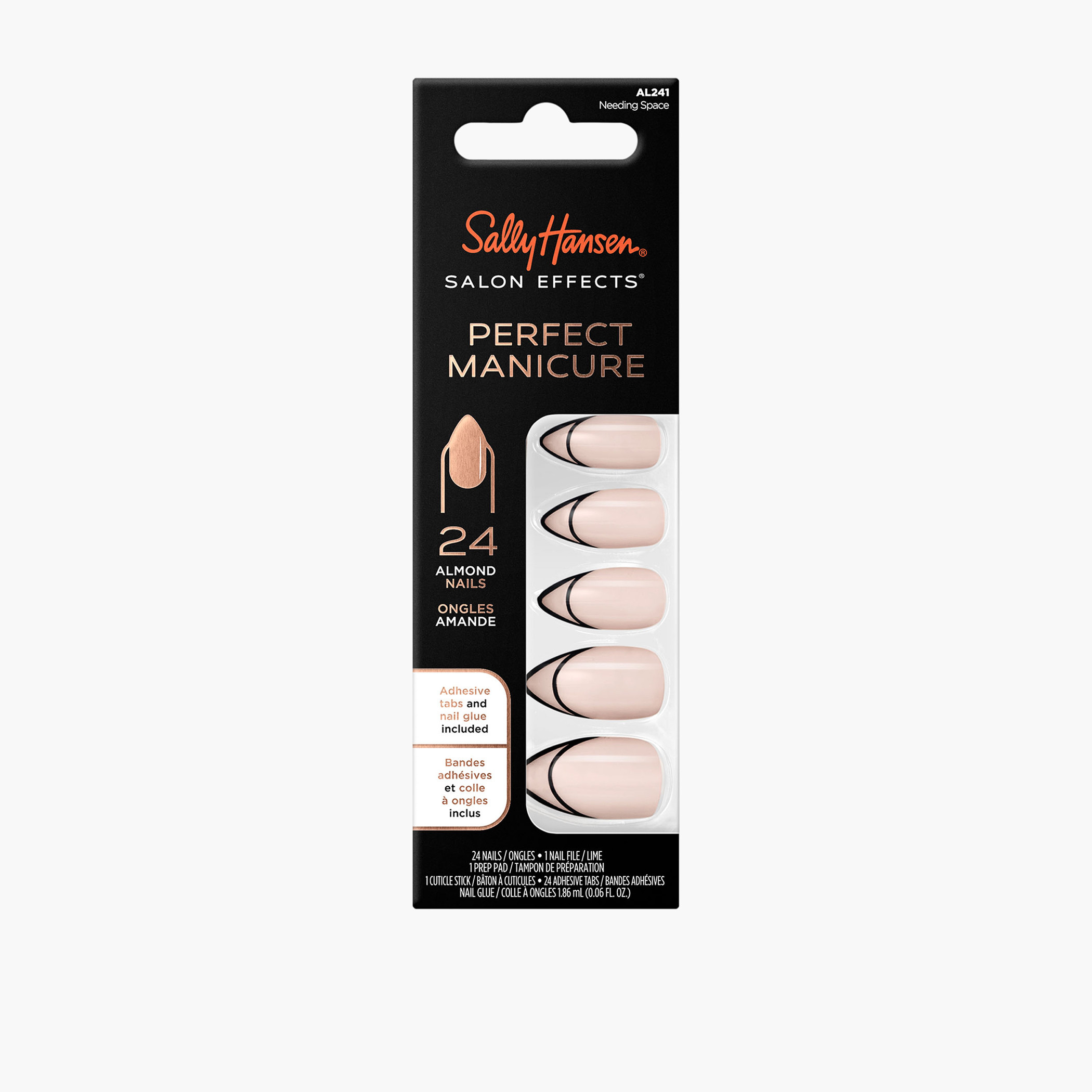 Sally Hansen Salon Effects Perfect Manicure 24-Piece Almond Shaped Nails Set-beautyandpersonalcare-makeup-nails-artificialnails-image-1
