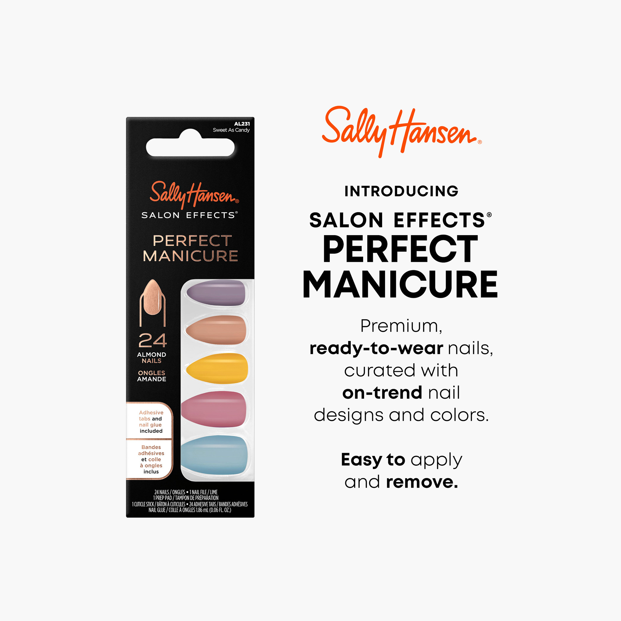 Sally Hansen Salon Effects Perfect Manicure 24-Piece Almond Shaped Nails Set-beautyandpersonalcare-makeup-nails-artificialnails-image-4