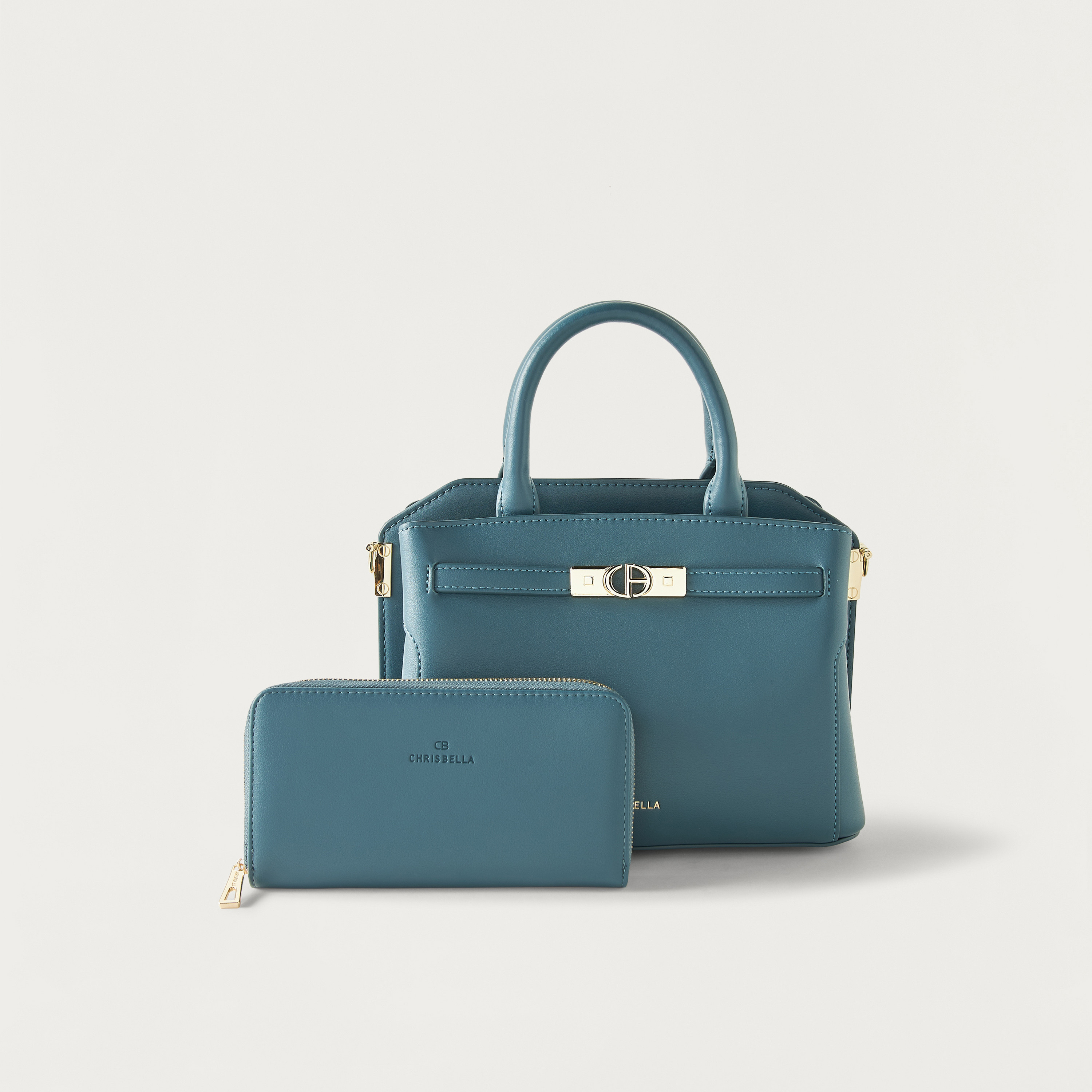 شنطة كروس بودي سادة بمقبض مزدوج وحزام كتف قابل للتعديل من كريسبيلا-women-bagsandwallets-handbags-image-1