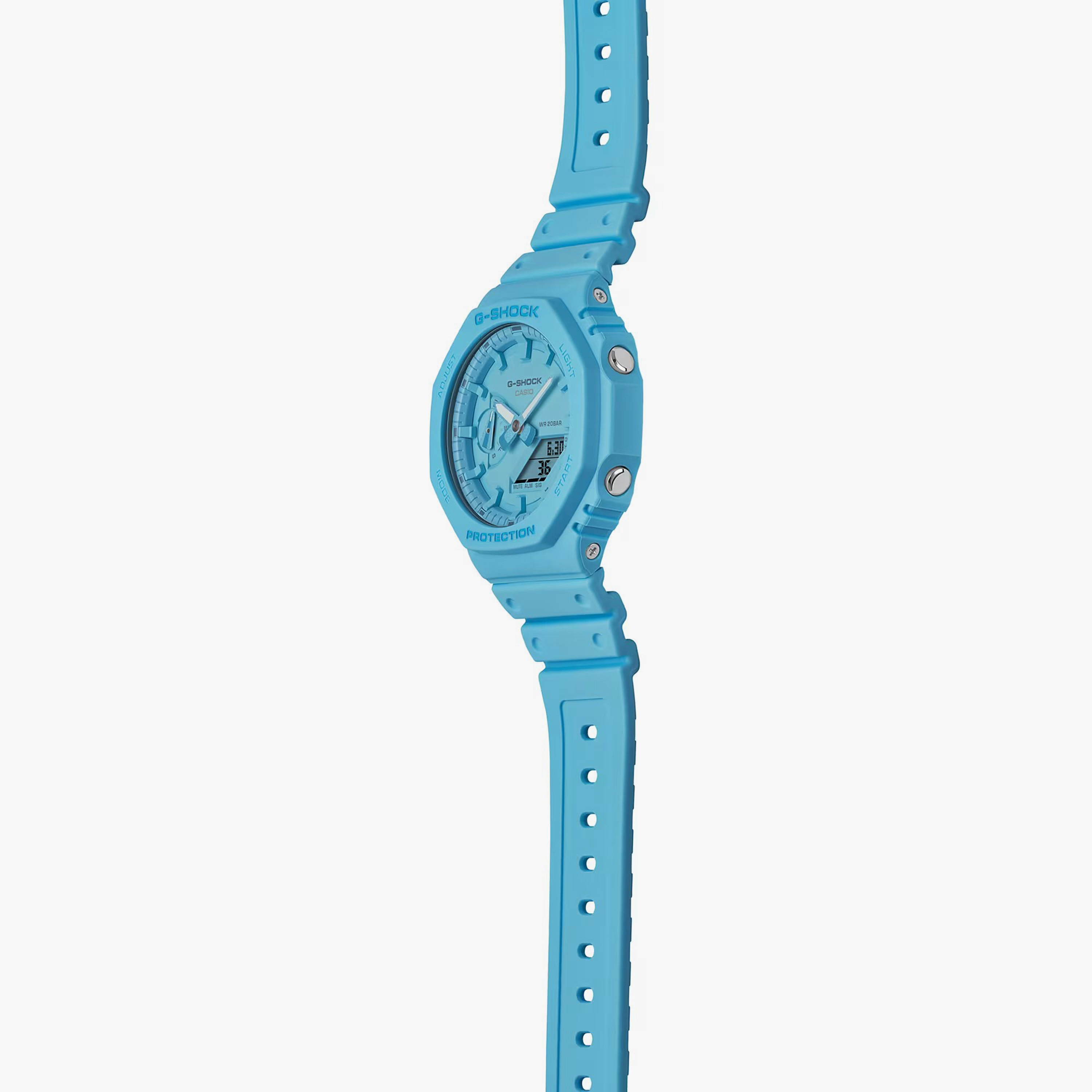 G-SHOCK Men's Blue Analog-Digital Silicone Strap Watch | GA-2100-2A2 | 45 MM-men-watchesandjewellery-watches-image-2