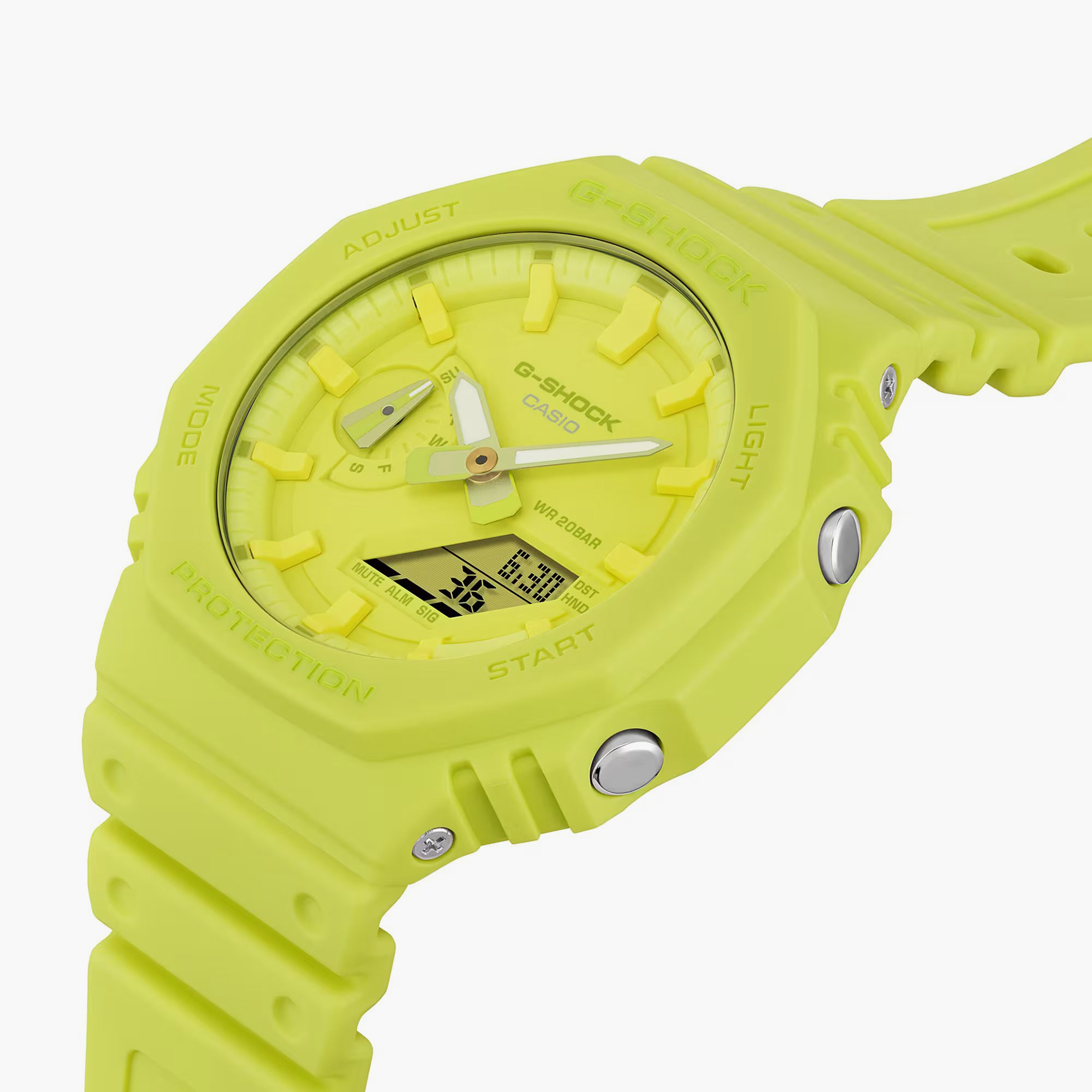 G-SHOCK Men's Yellow Analog-Digital Silicone Strap Watch | GA-2100-9A9-men-watchesandjewellery-watches-image-5