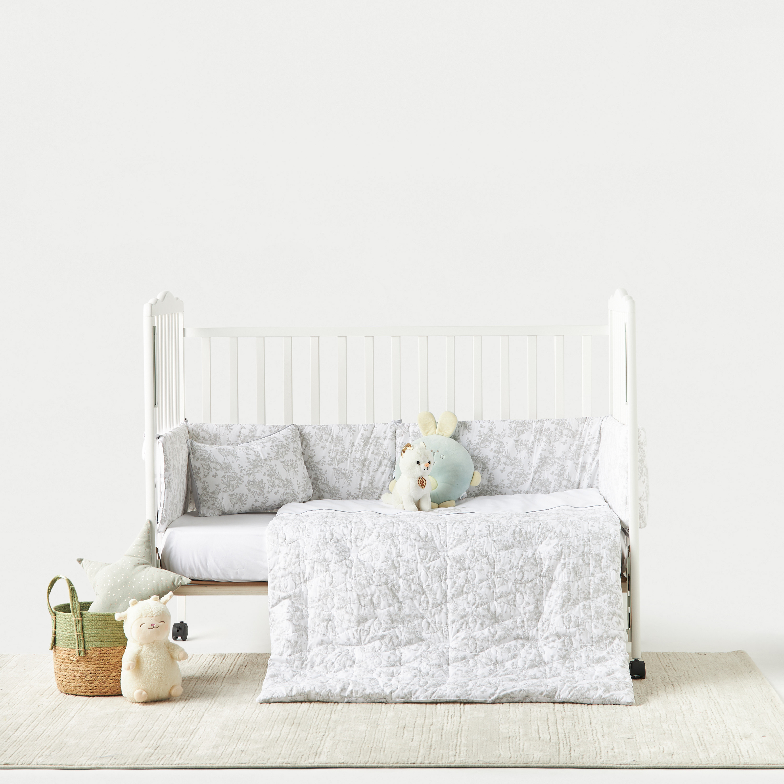 Nini Floral Print 4-Piece Bedding Set - 66x55 cm-baby-nursery-babybedding-image-1