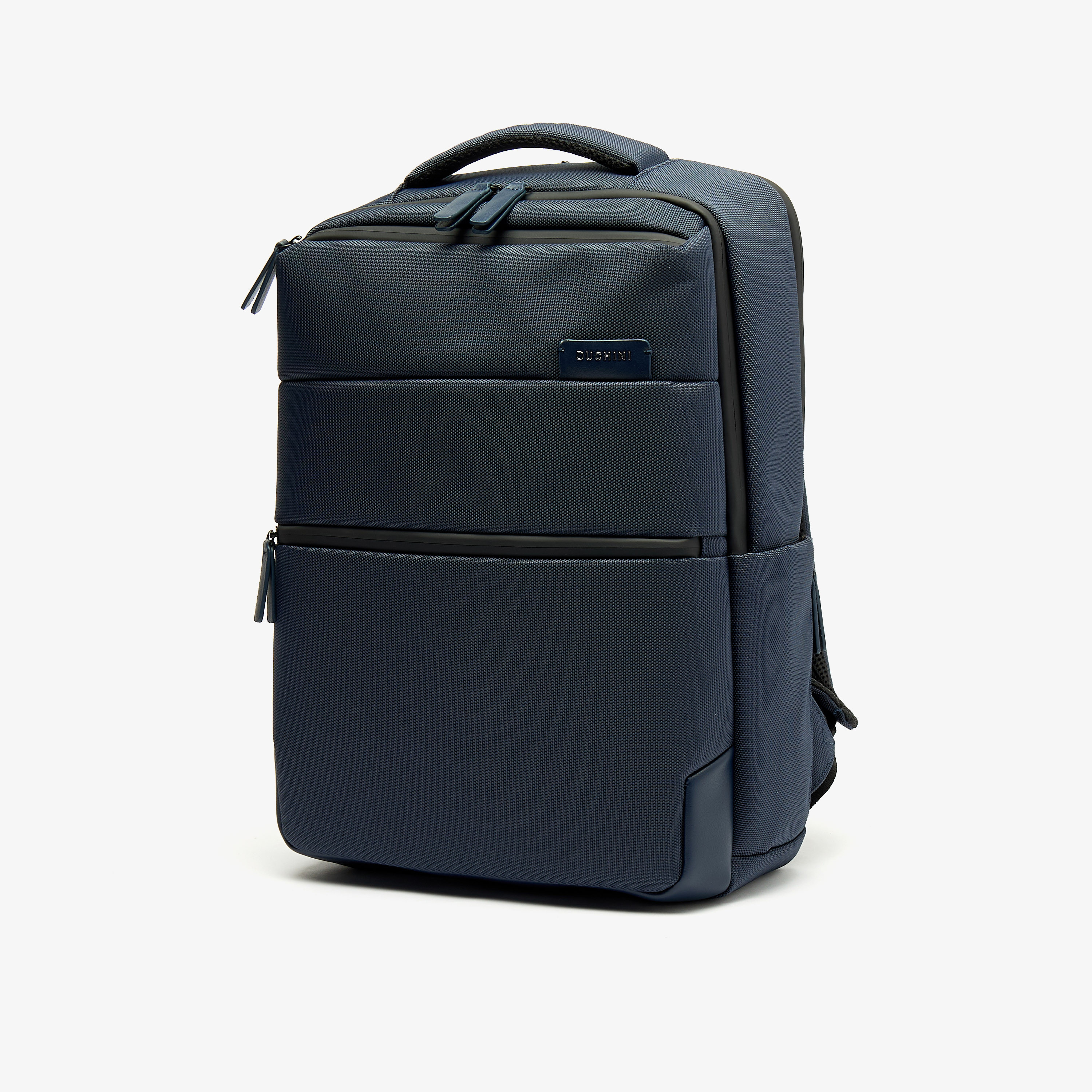 Duchini Solid Backpack with Adjustable Straps and Zip Closure-men-bags-image-2