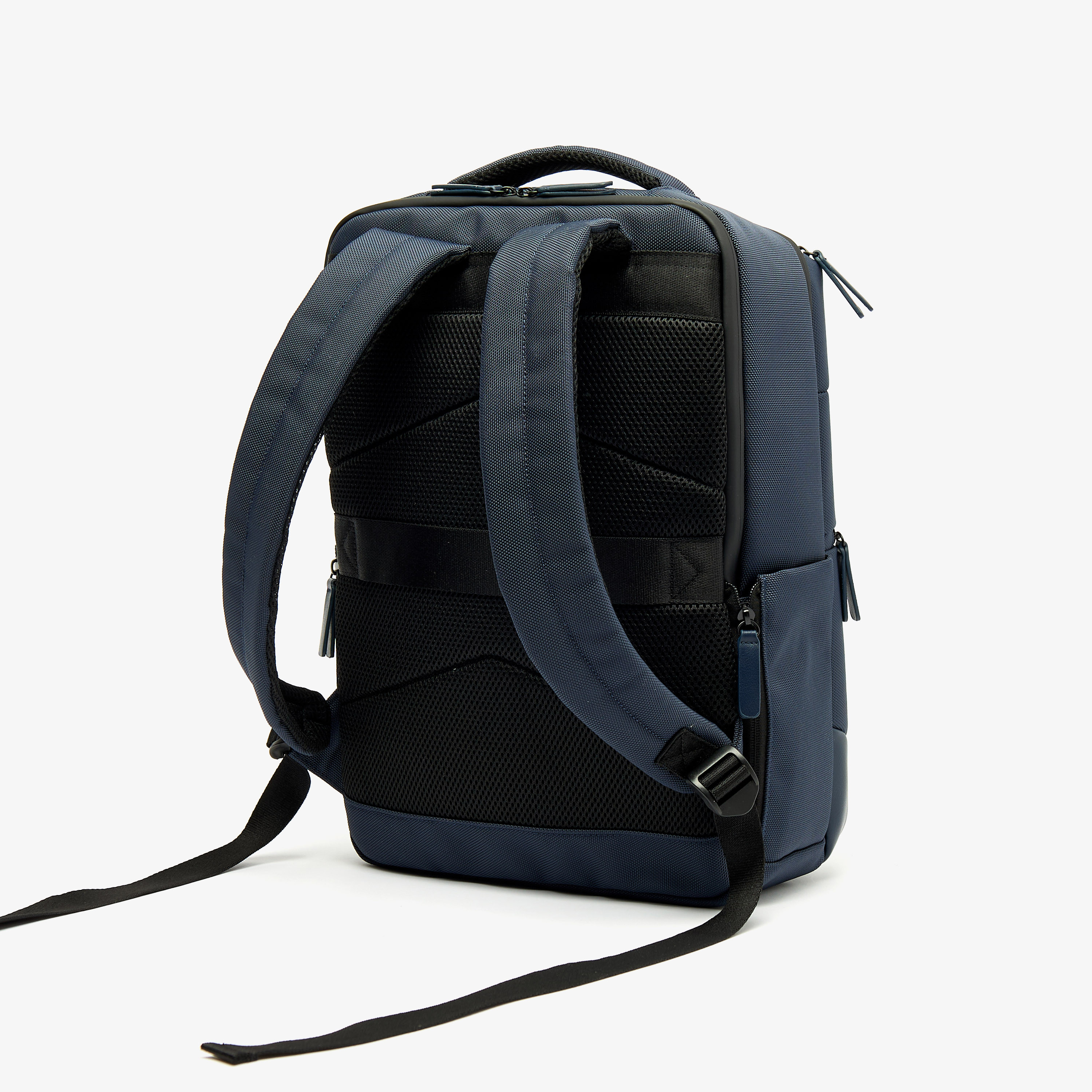 Duchini Solid Backpack with Adjustable Straps and Zip Closure-men-bags-image-3